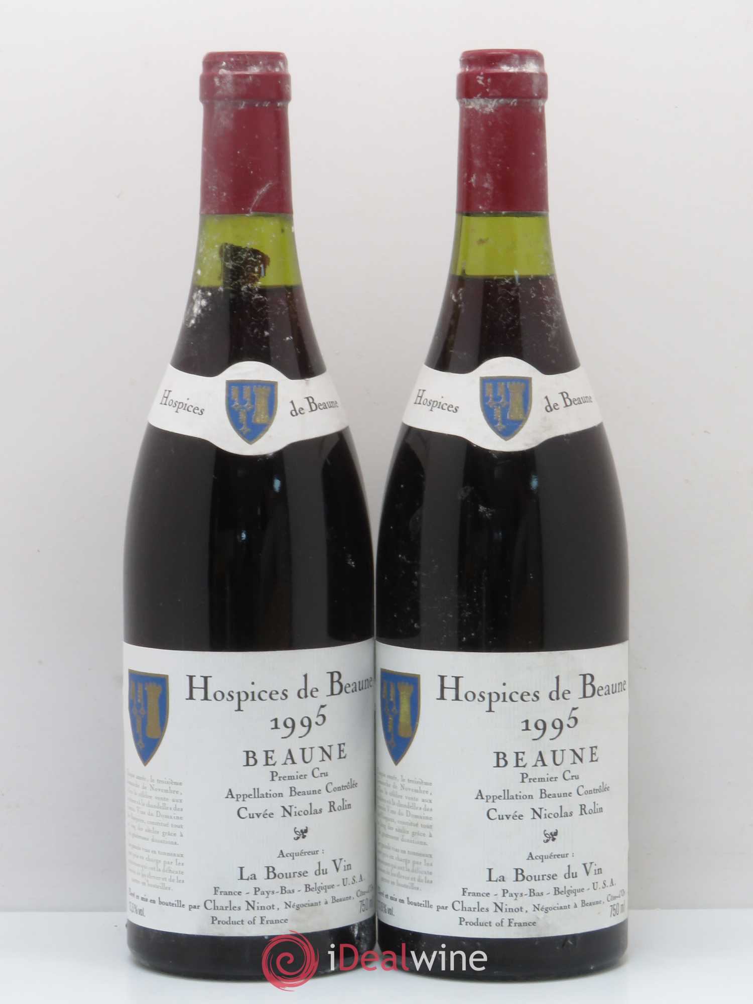 Beaune 1er Cru Cuvee Nicolas Rolin Hospices de Beaune Château Ninot 1995 - Lot de 5 bouteilles - 2