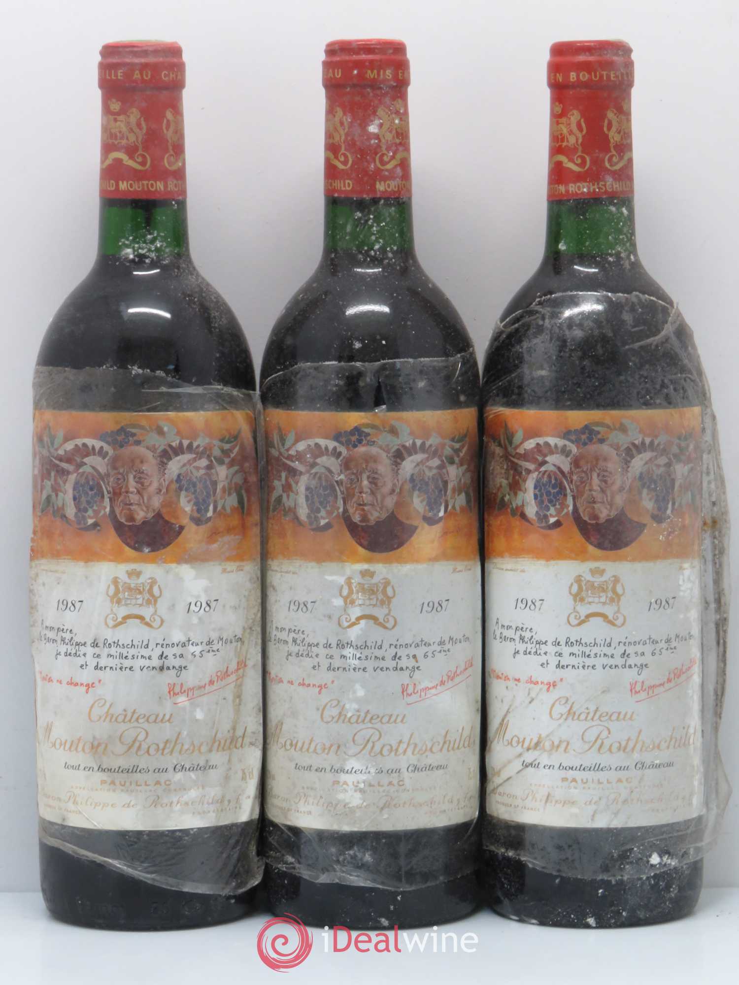 Château Mouton Rothschild 1er Grand Cru Classé 1987 - Lot de 6 bouteilles - 2