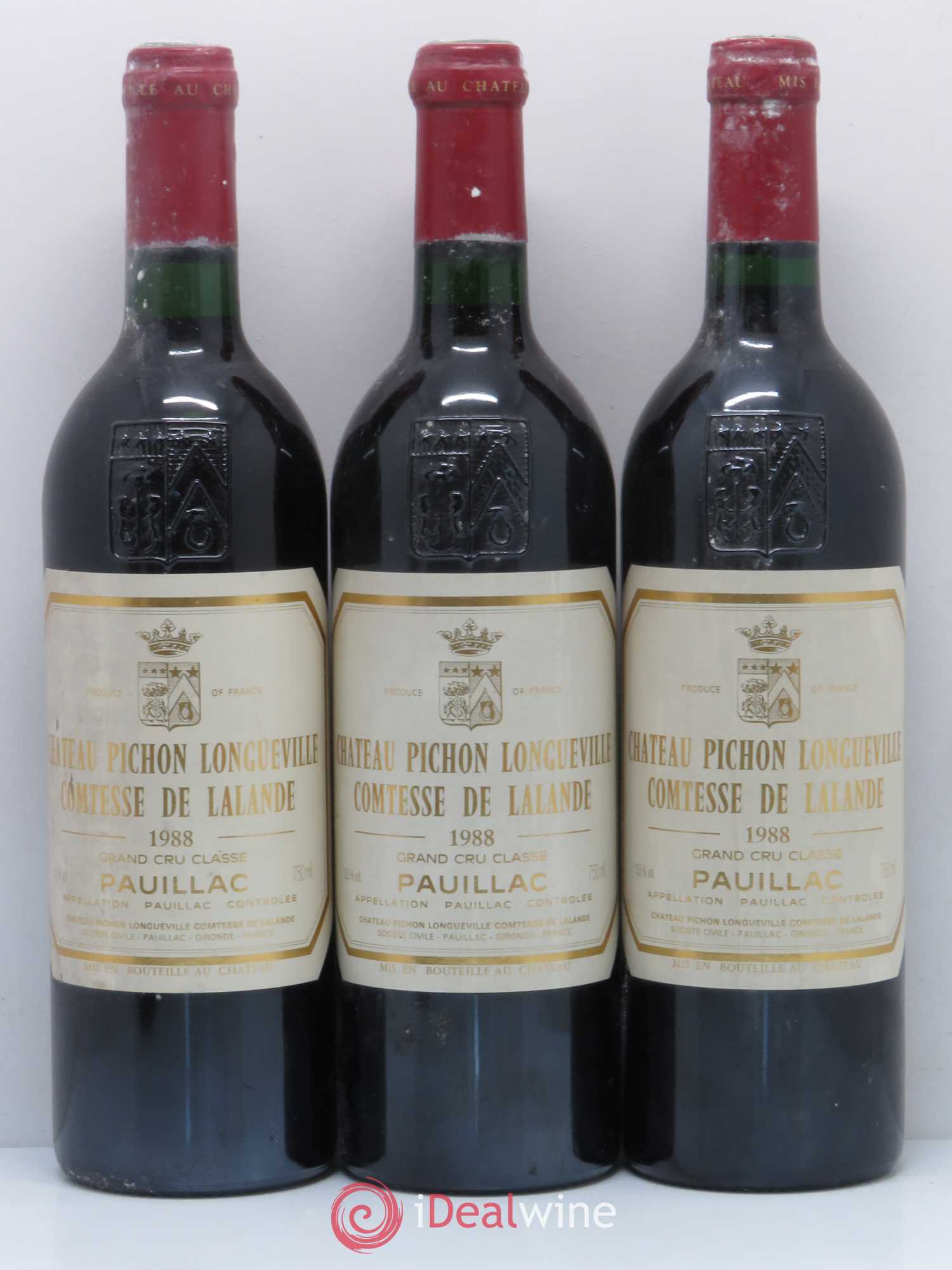 Château Pichon Longueville Comtesse de Lalande 2ème Grand Cru Classé 1988 - Lot de 6 bouteilles - 1