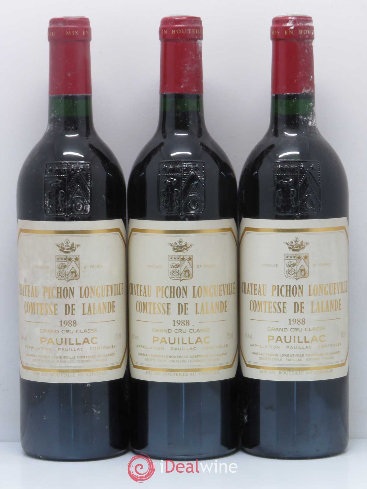 Château Pichon Longueville Comtesse de Lalande 2ème Grand Cru Classé 1988 - Lot de 6 bouteilles - 2