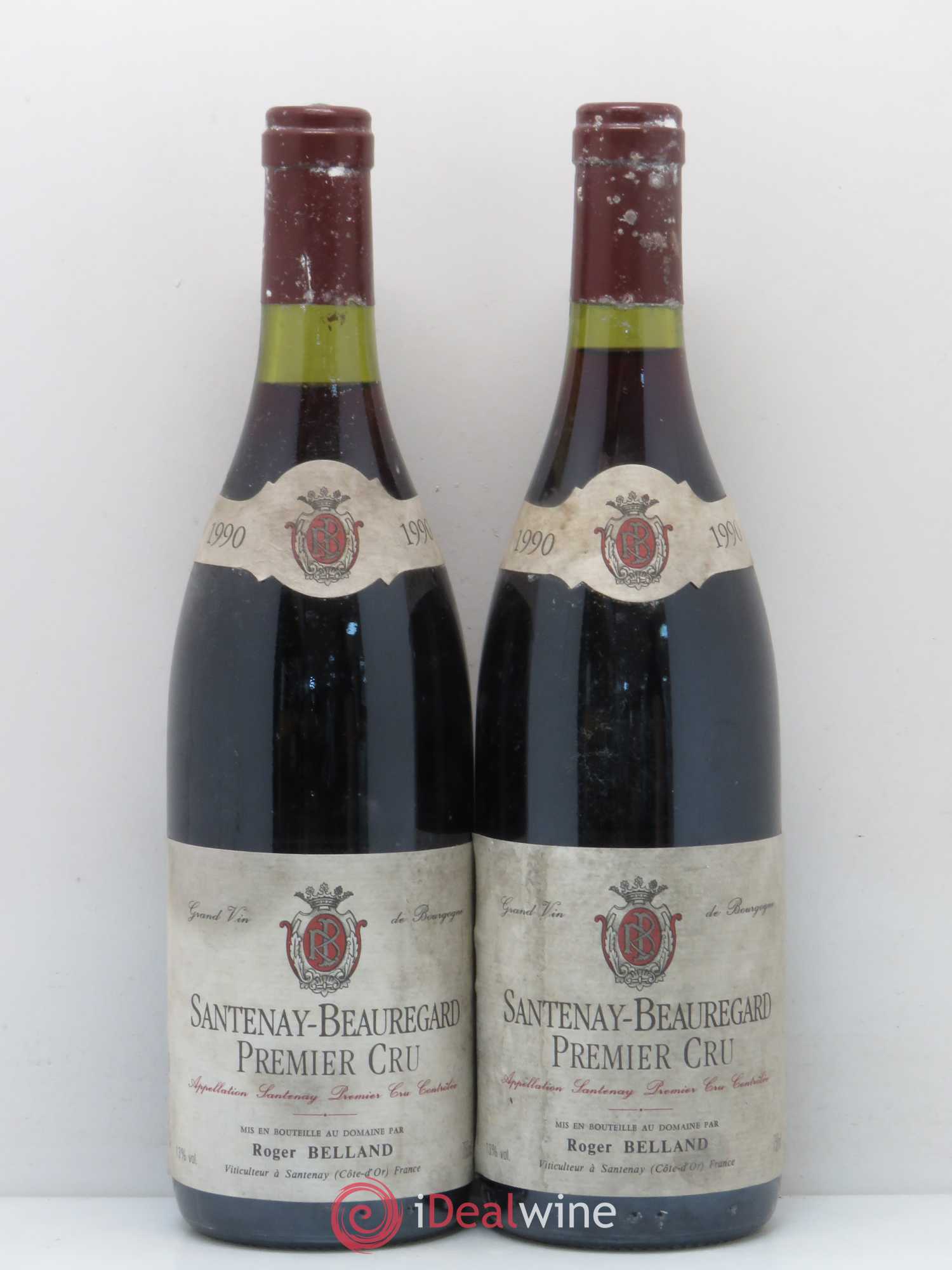 Santenay 1er Cru Beauregard Domaine R. Belland 1990 - Lot de 5 bouteilles - 2