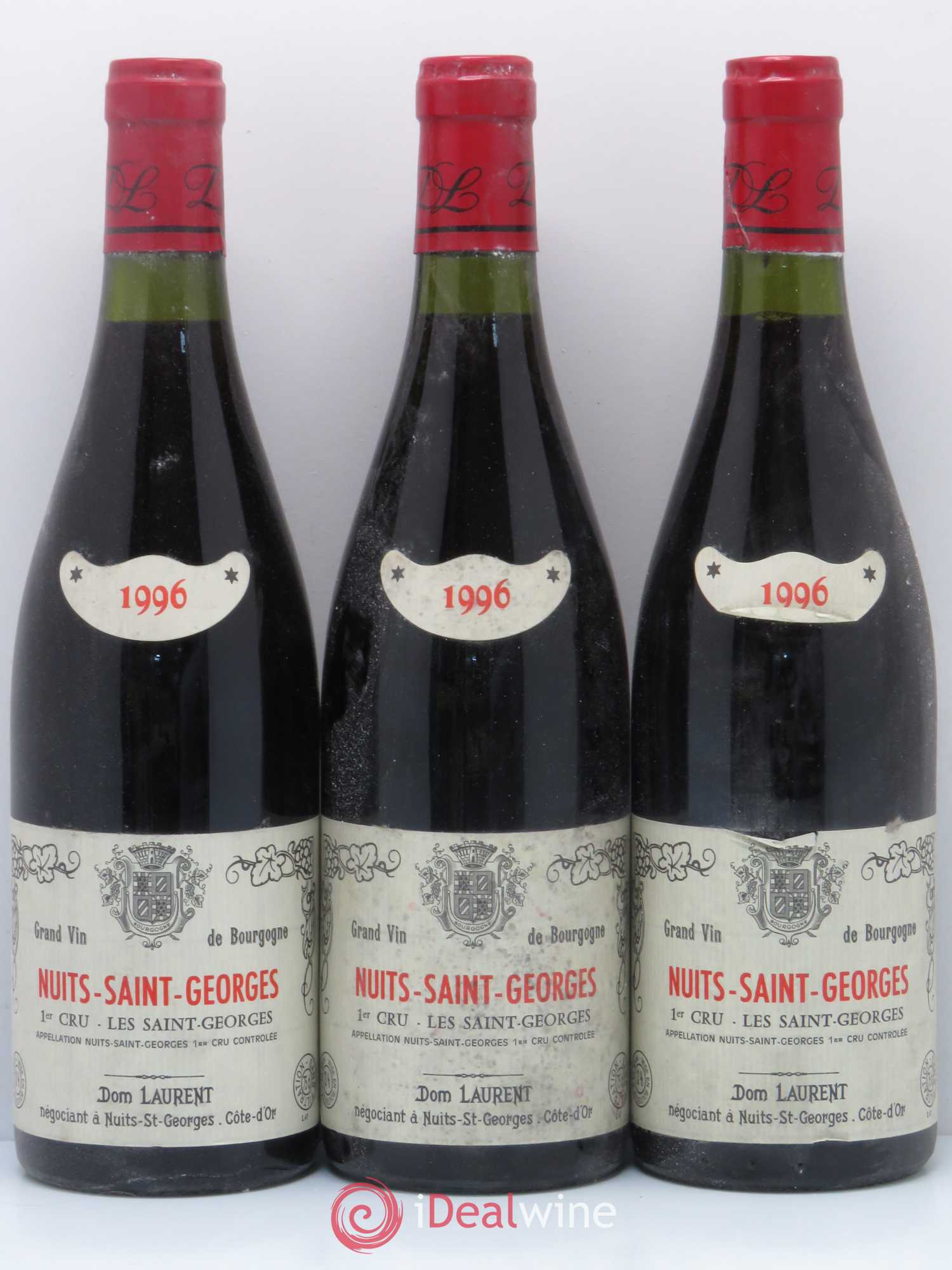 Nuits-Saint-Georges 1er Cru Les Saints Georges Vieilles Vignes Dominique Laurent 1996 - Lot de 6 bouteilles - 2
