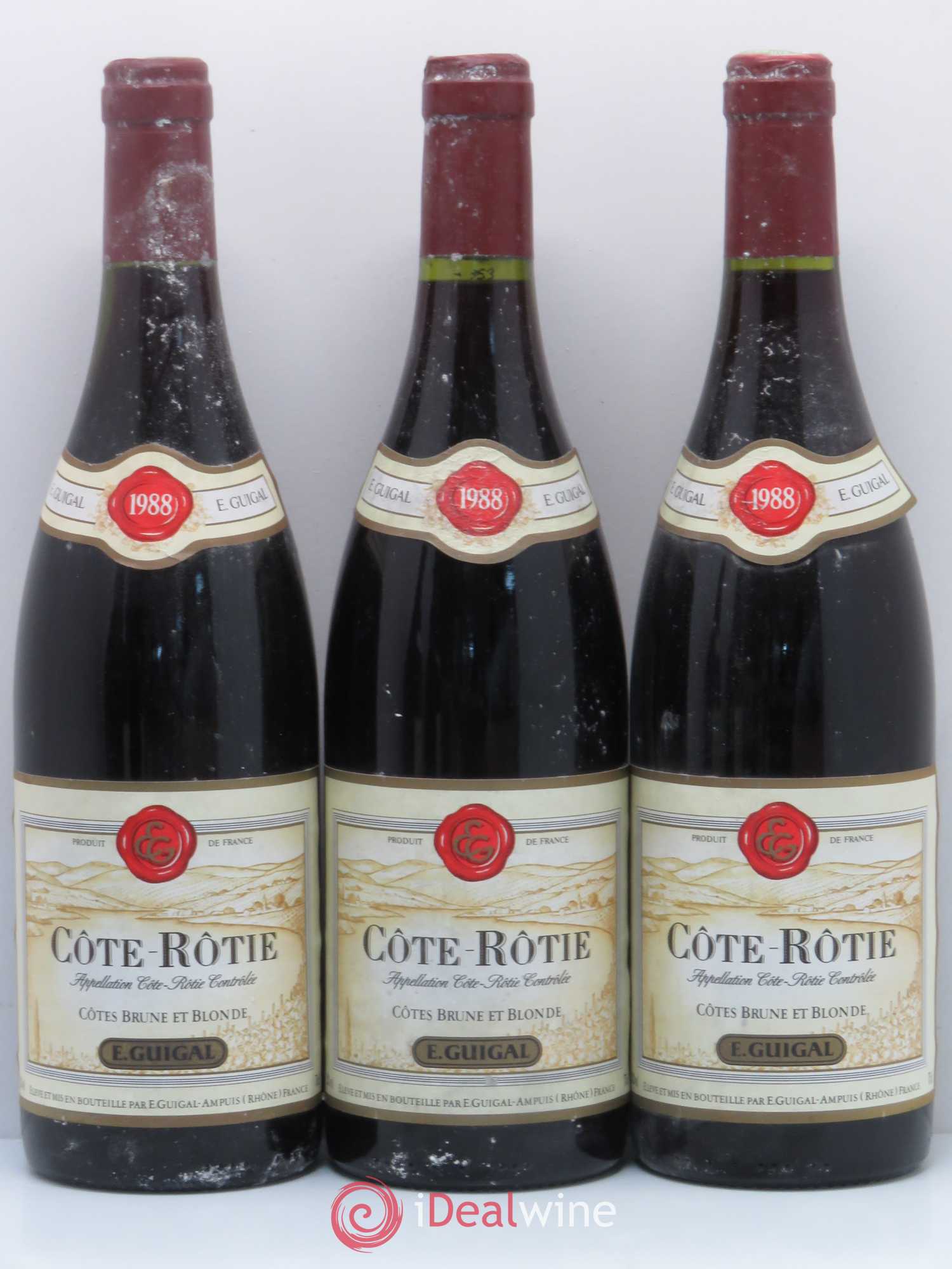 Côte-Rôtie Côtes Brune et Blonde Guigal 1988 - Lot de 6 bouteilles - 1