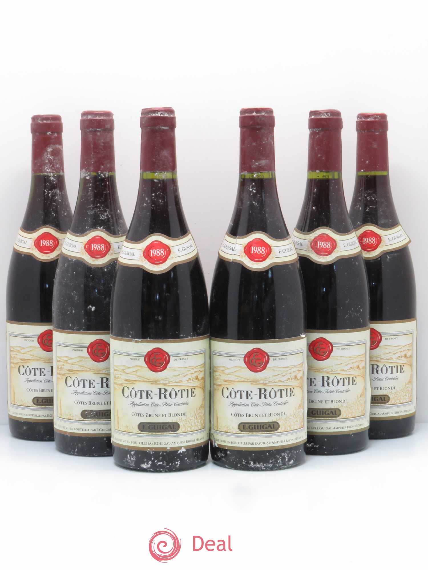 Côte-Rôtie Côtes Brune et Blonde Guigal 1988 - Lot de 6 bouteilles - 0