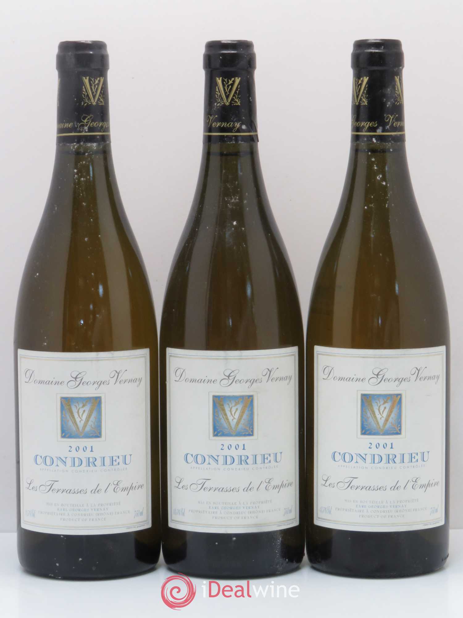 Condrieu Terrasses de l'Empire Georges Vernay 2001 - Lot de 3 bouteilles - 0
