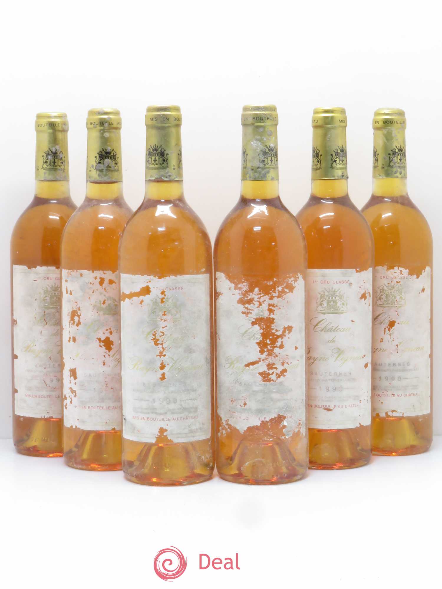 Château de Rayne Vigneau 1er Grand Cru Classé 1990 - Lotto di 6 bottiglie - 0