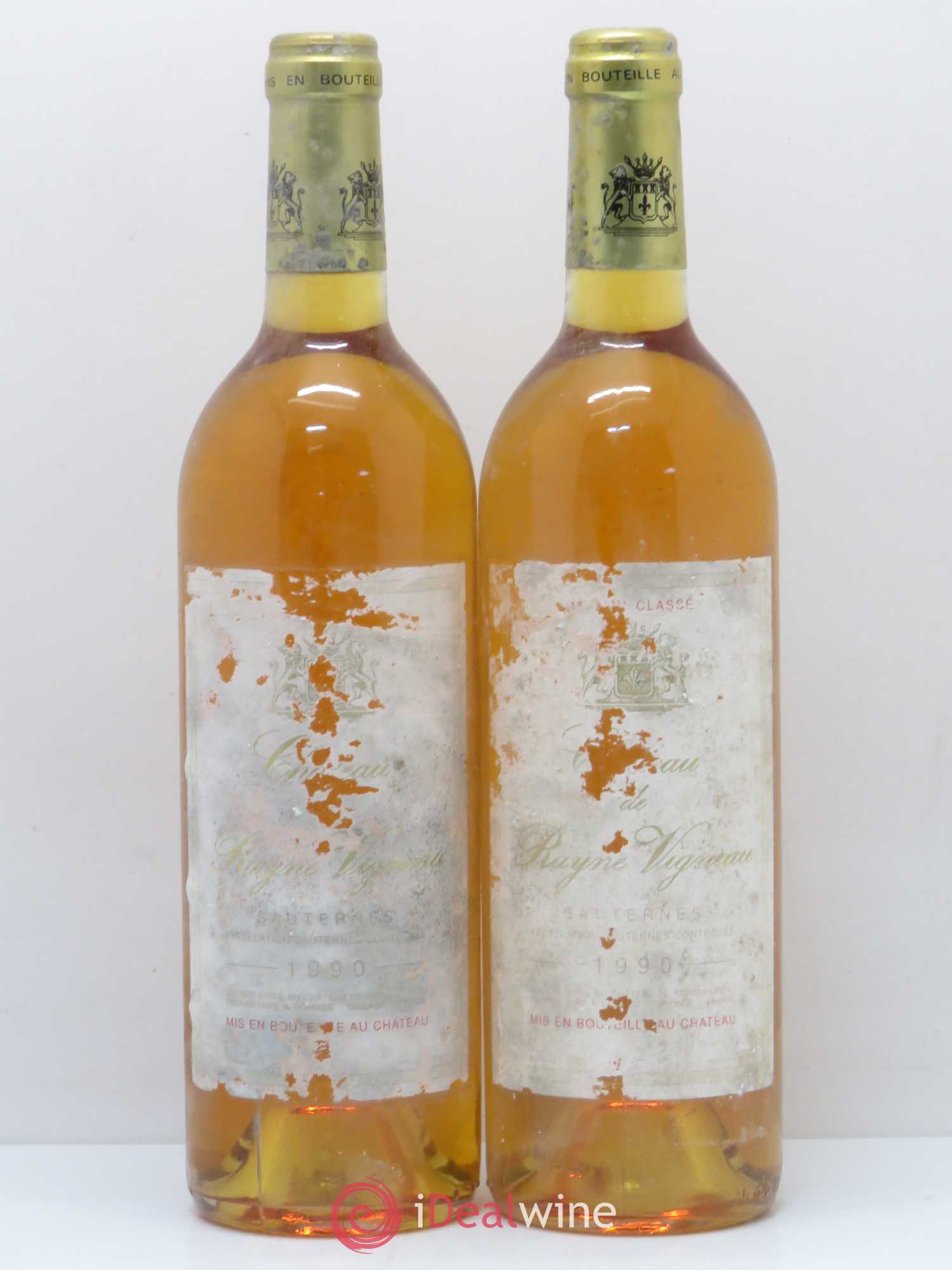 Château de Rayne Vigneau 1er Grand Cru Classé 1990 - Lotto di 2 bottiglie - 0
