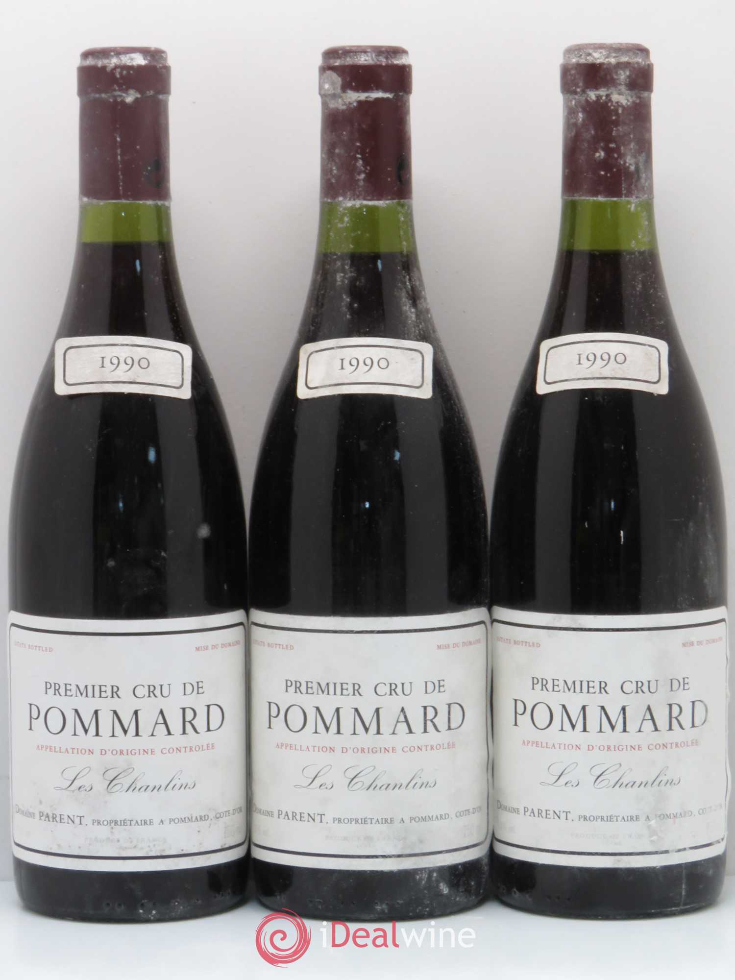 Pommard 1er Cru Les Chanlins Domaine Parent 1990 - Lot of 3 bottles - 0