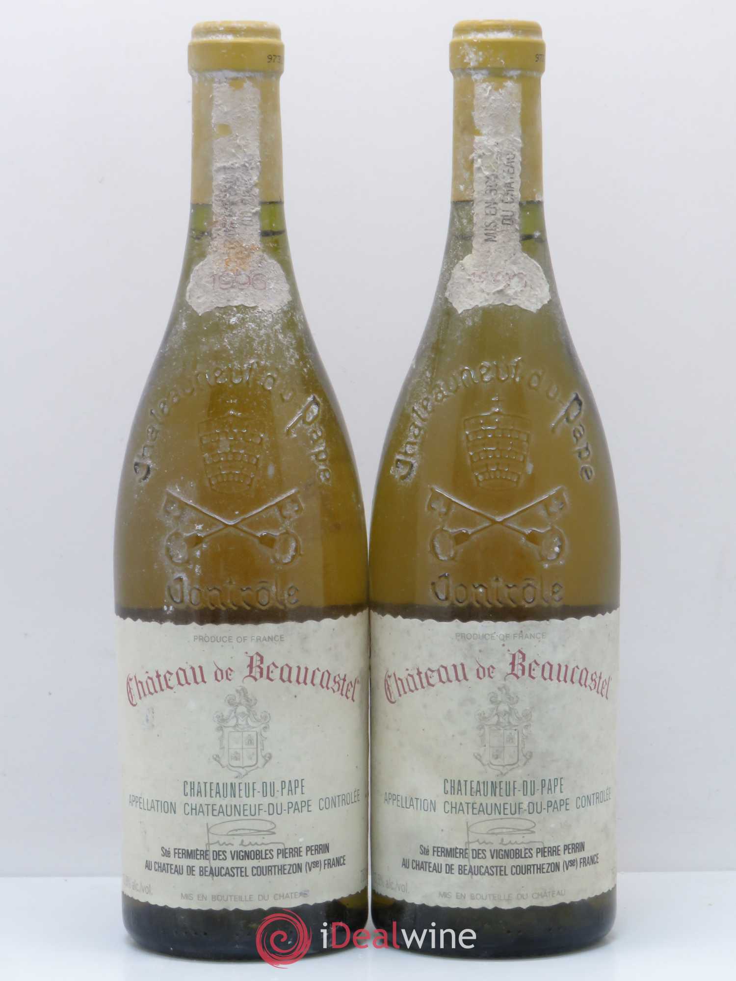 Châteauneuf-du-Pape Château de Beaucastel Vieilles vignes Roussanne Famille Perrin 1996 - Lot de 2 bouteilles - 0