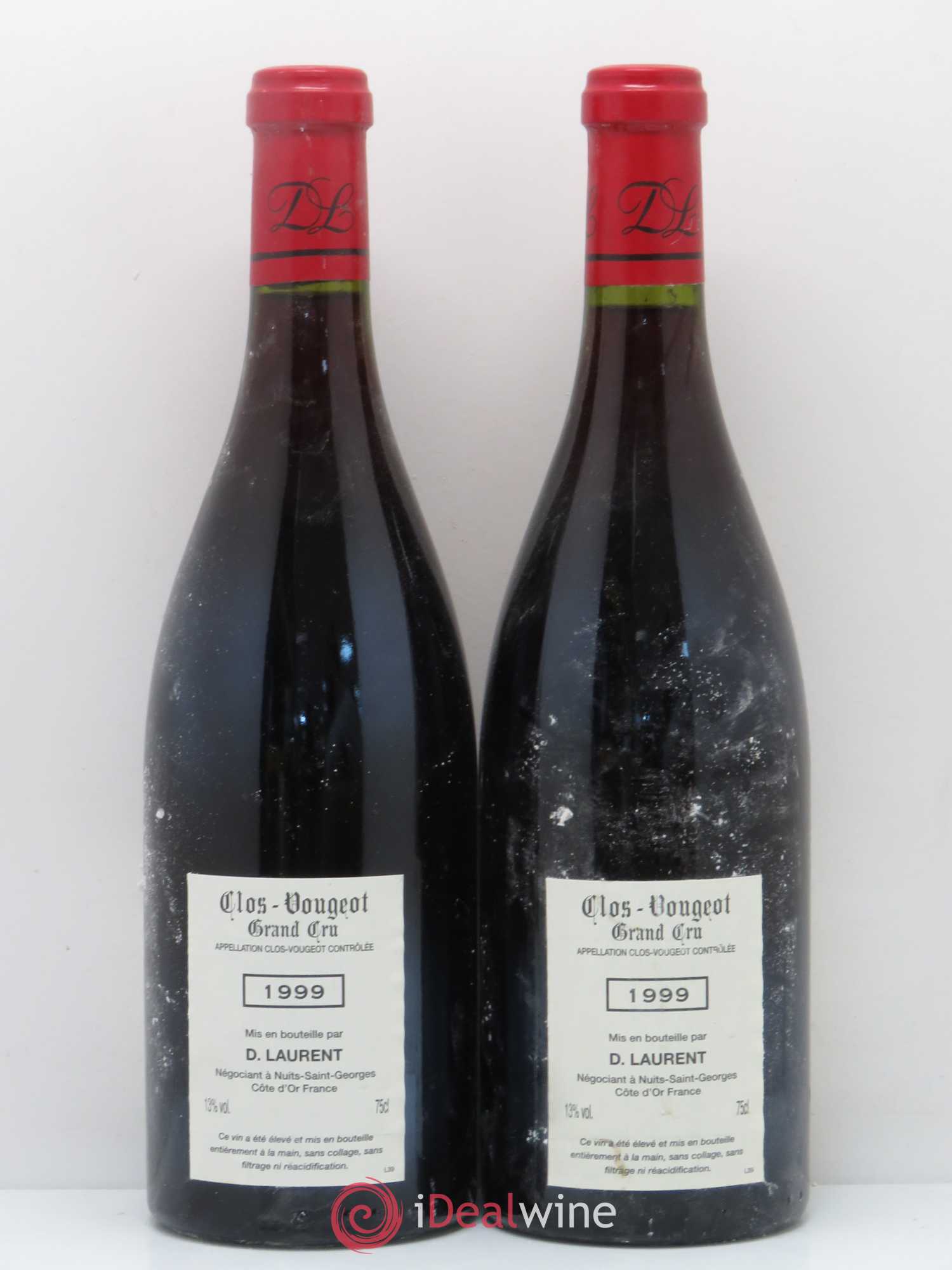 Clos de Vougeot Grand Cru Dominique Laurent 1999 - Lot de 2 bouteilles - 1