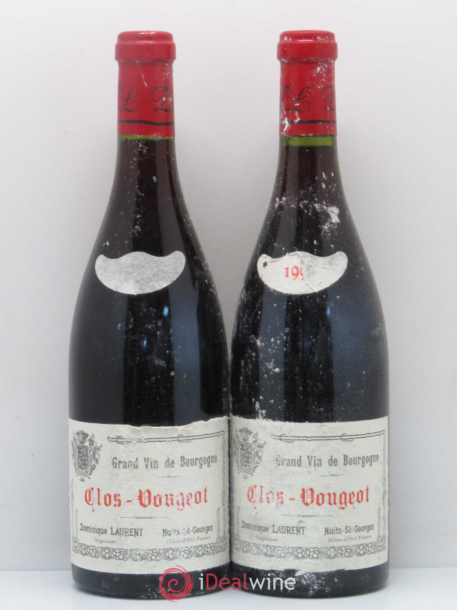 Clos de Vougeot Grand Cru Dominique Laurent 1999 - Lot de 2 bouteilles - 0