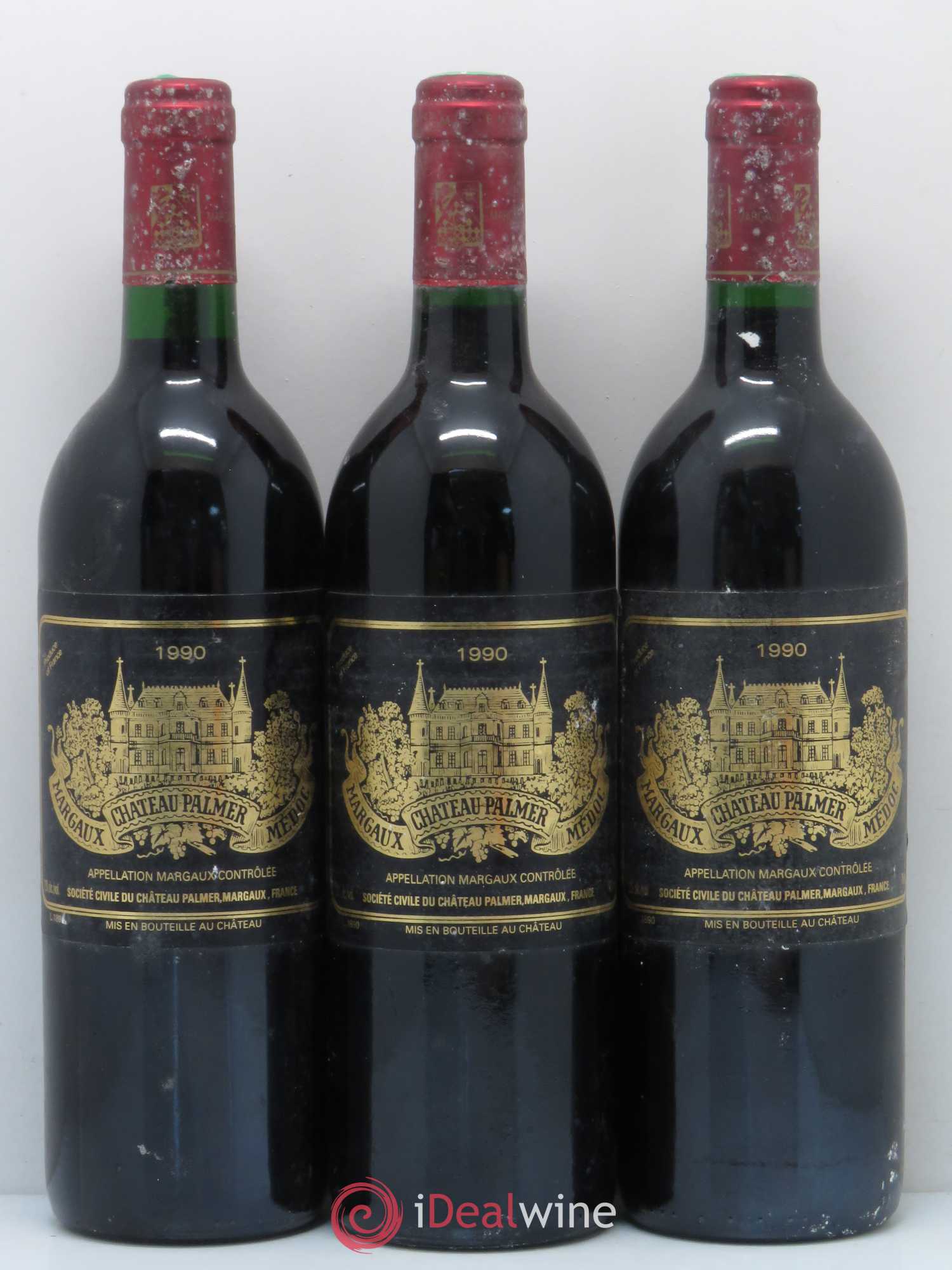 Château Palmer 3ème Grand Cru Classé 1990 - Lot de 6 bouteilles - 1
