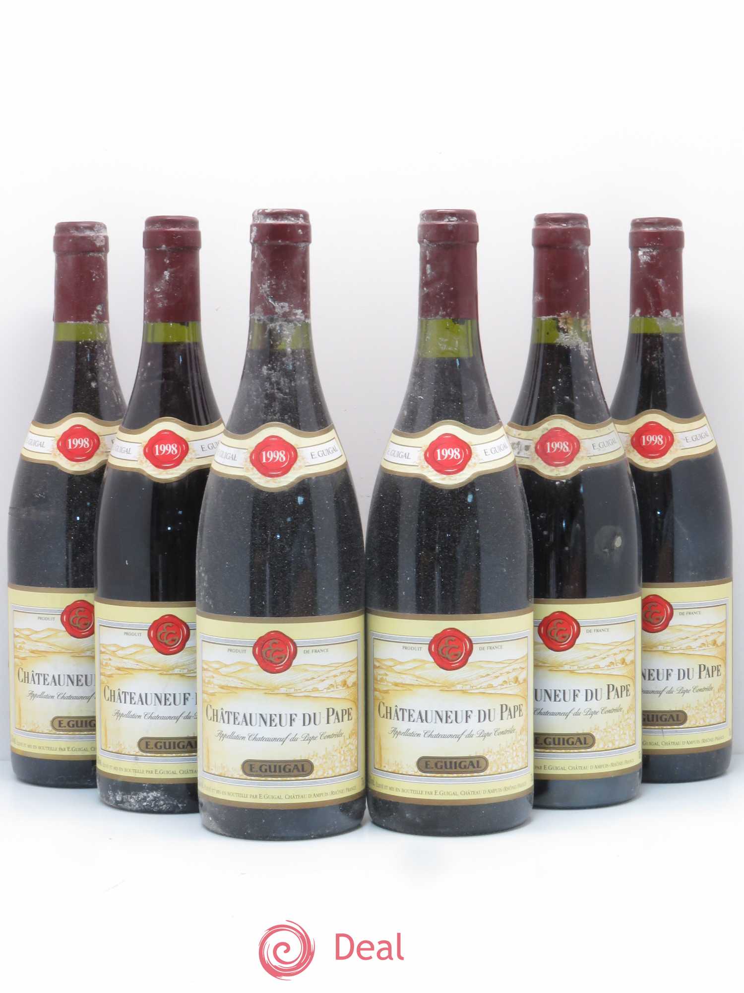 Châteauneuf-du-Pape Guigal 1998 - Lot de 6 bouteilles - 0