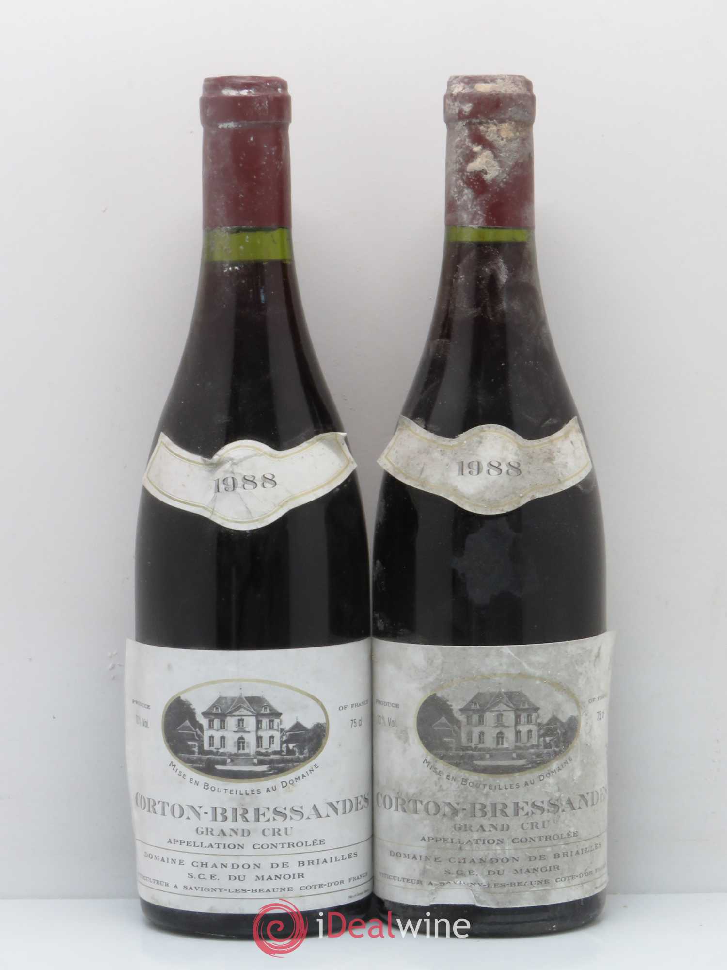 Corton Grand Cru Bressandes Chandon de Briailles 1988 - Posten von 2 Flaschen - 0