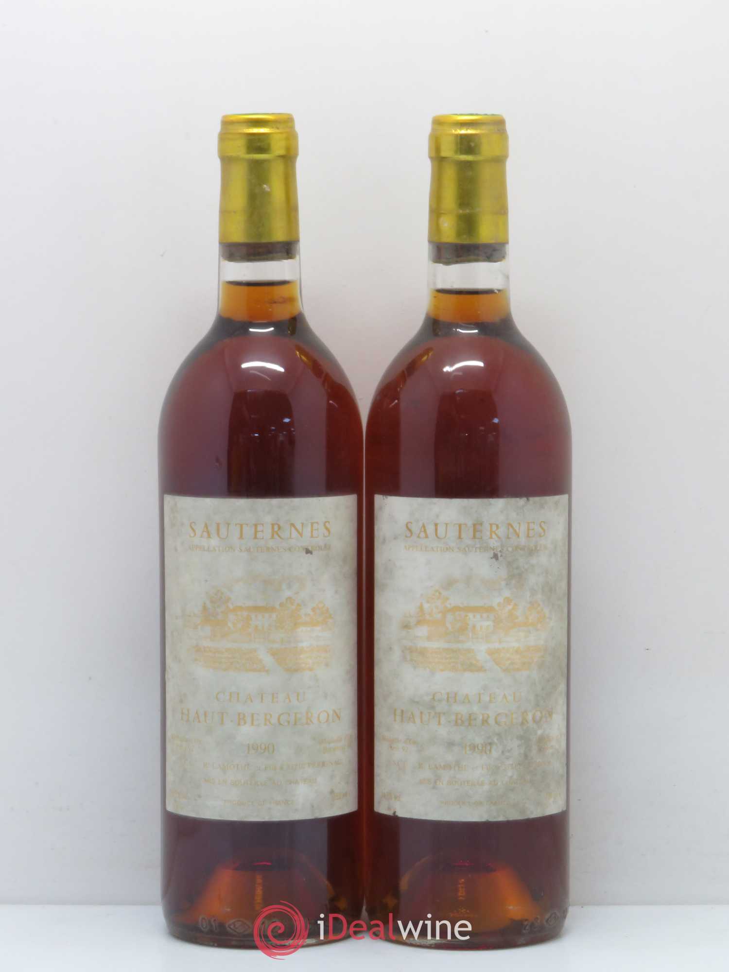 Château Haut-Bergeron 1990 - Lotto di 2 bottiglie - 0