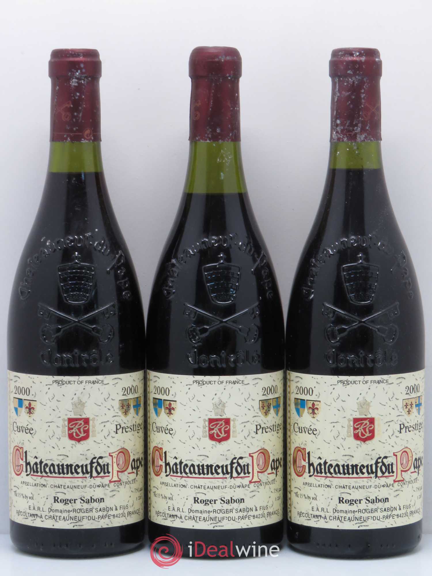 Châteauneuf-du-Pape Cuvée Prestige Roger Sabon (Domaine) 2000 - Lot de 5 bouteilles - 1