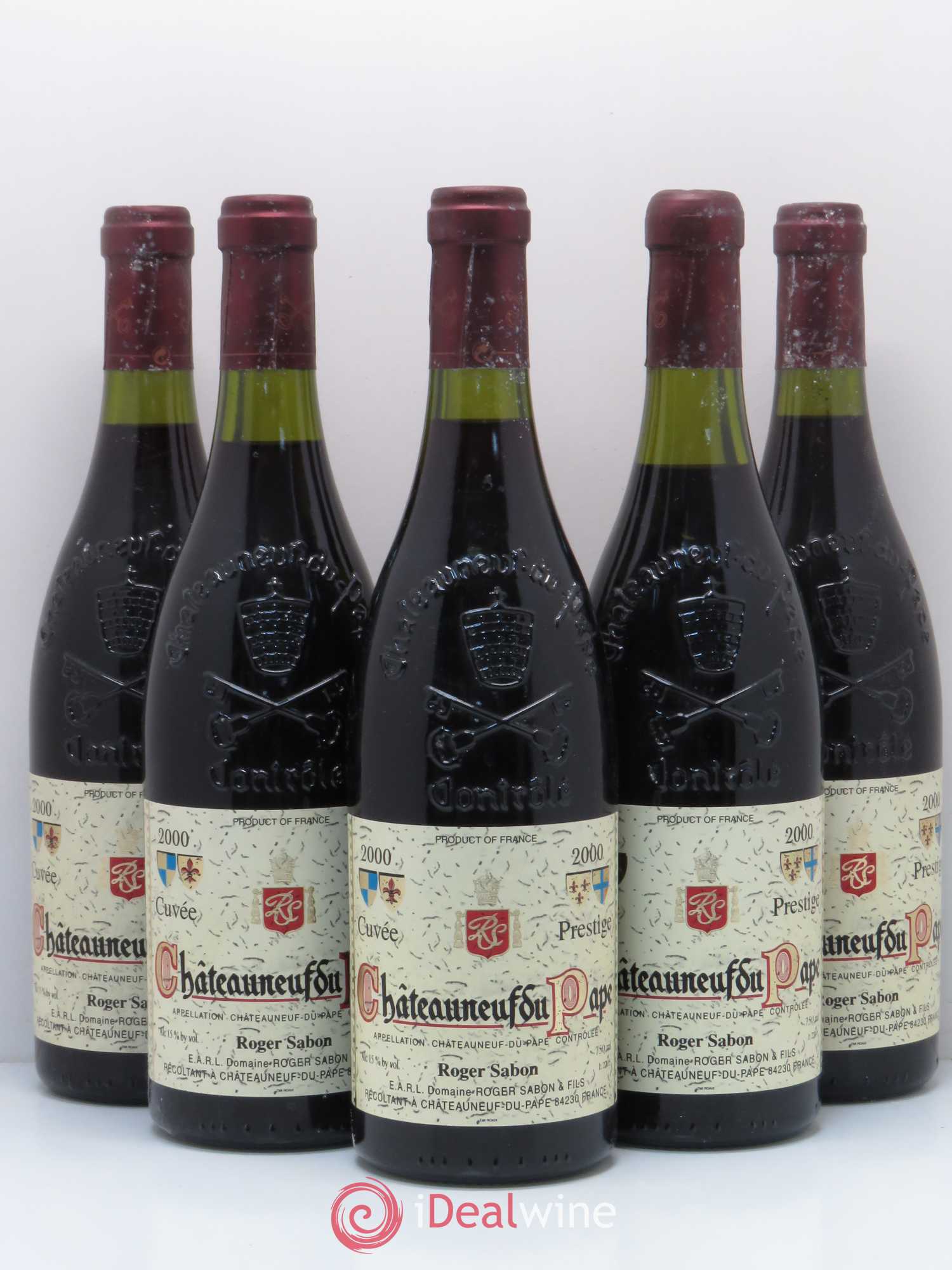 Châteauneuf-du-Pape Cuvée Prestige Roger Sabon (Domaine) 2000 - Lot de 5 bouteilles - 0