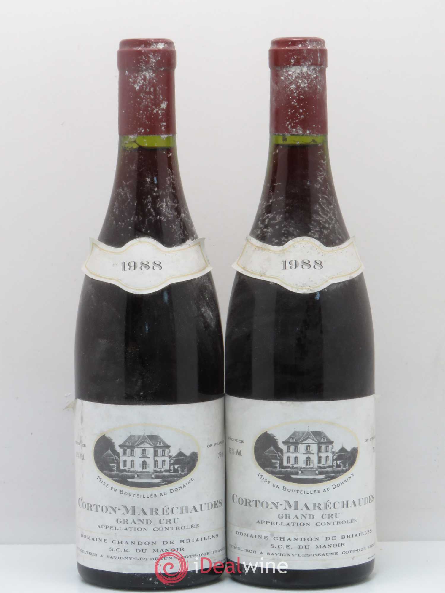 Corton Grand Cru Marechaudes Chandon de Briailles 1988 - Posten von 2 Flaschen - 0