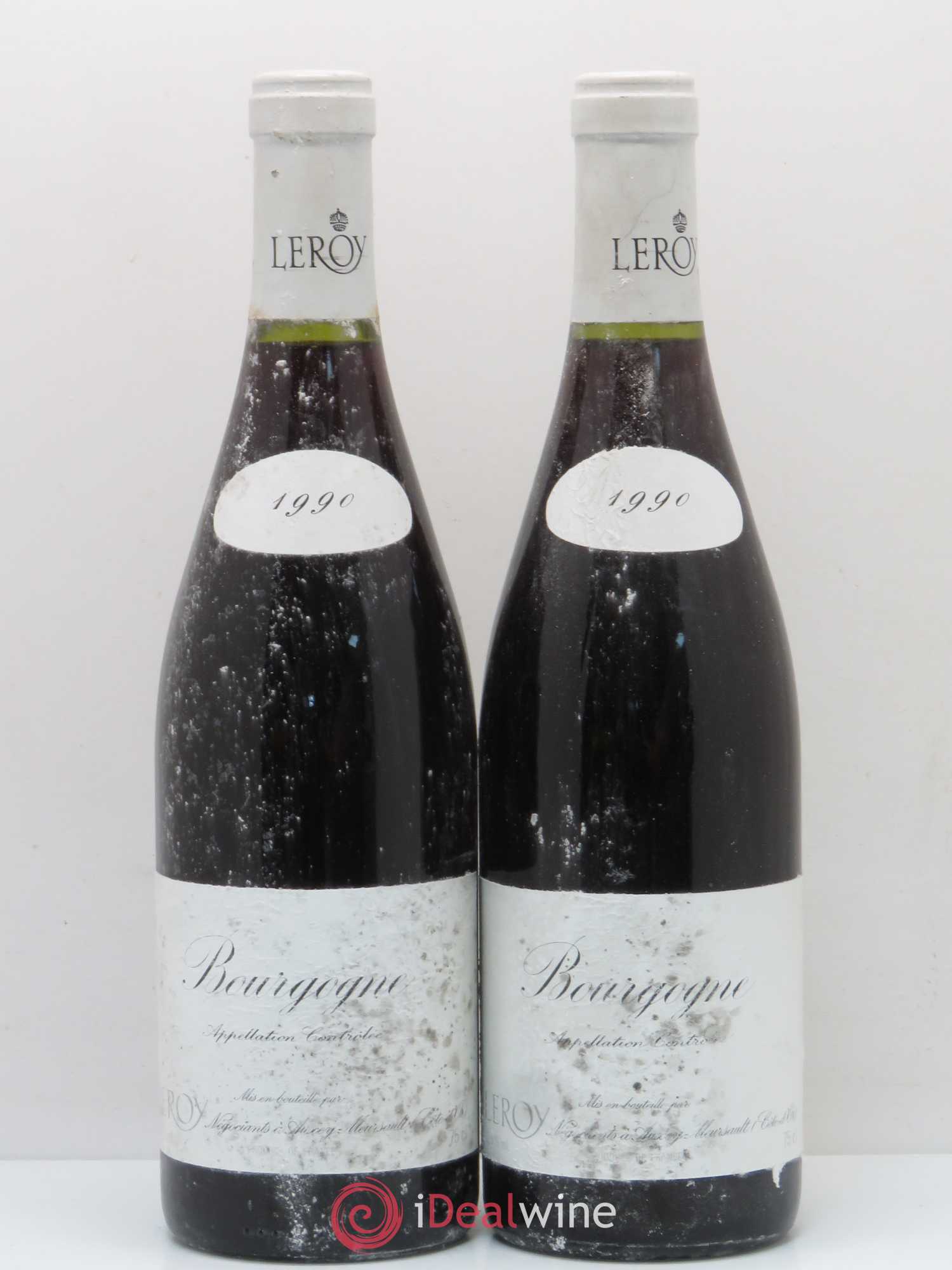 Bourgogne Leroy SA 1990 - Lot de 2 bouteilles - 0