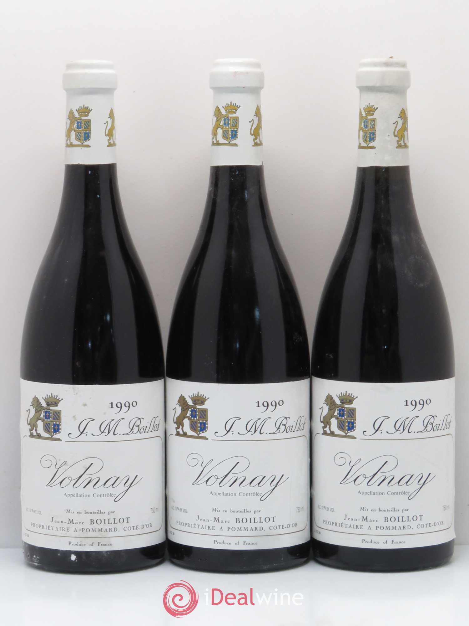 Volnay J.M. Boillot 1990 - Lot de 3 bouteilles - 0