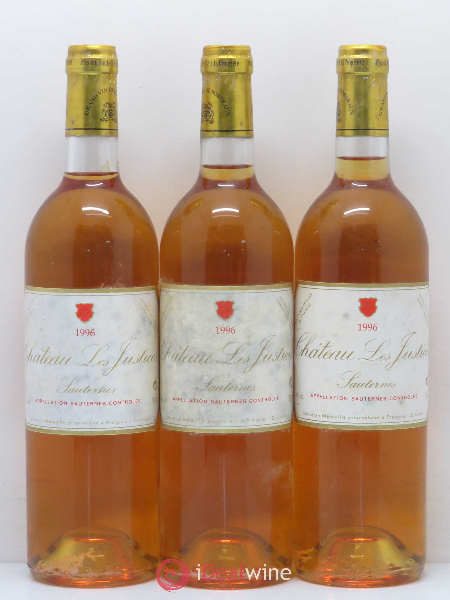 Château les Justices Cru Bourgeois 1996 - Lotto di 6 bottiglie - 1