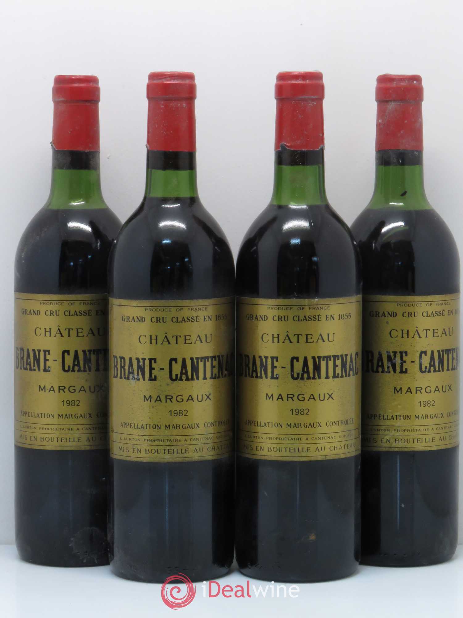 Château Brane Cantenac 2ème Grand Cru Classé 1982 - Lot de 4 bouteilles - 0