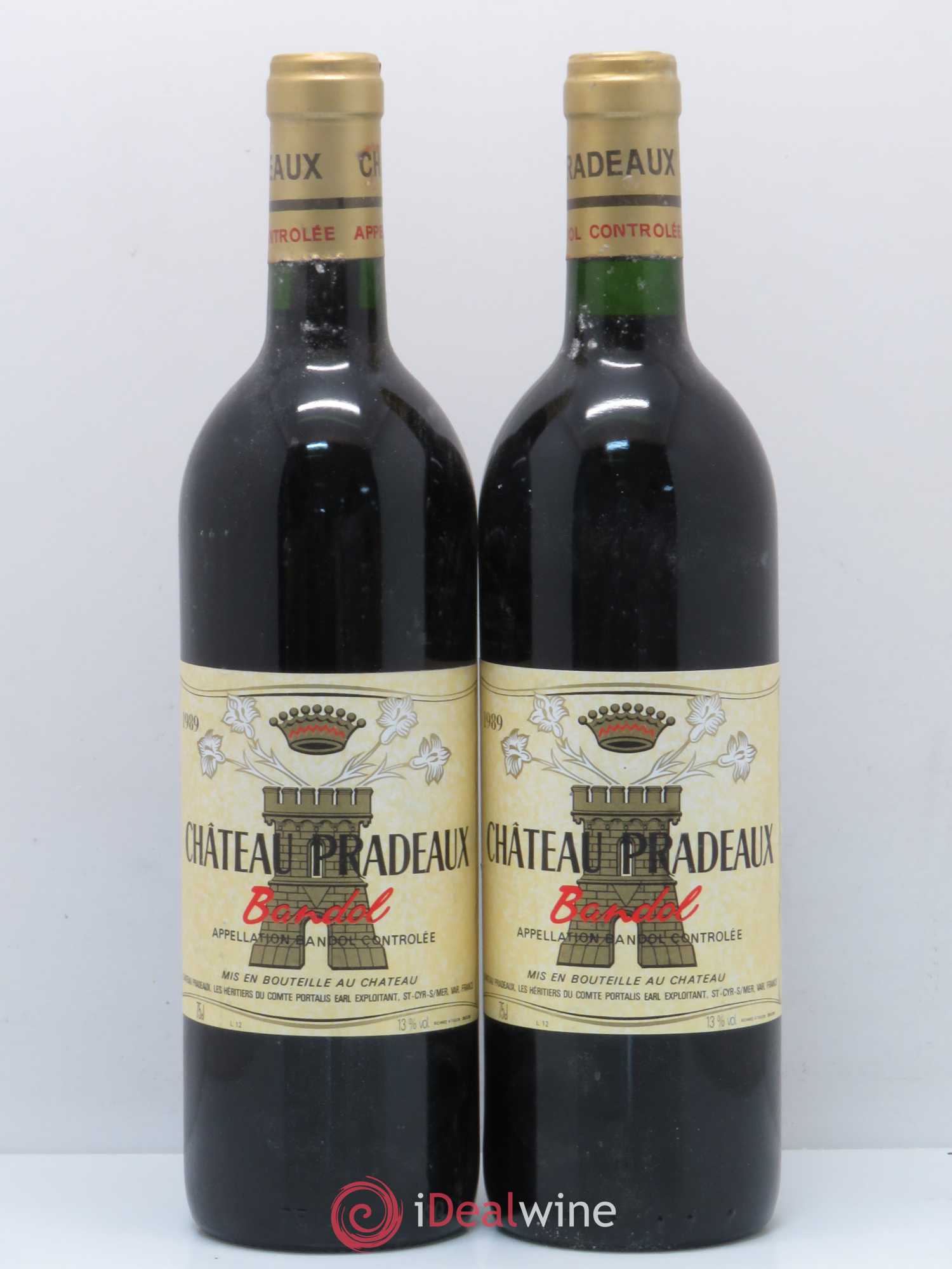 Bandol Château Pradeaux Famille Portalis 1989 - Lot de 5 bouteilles - 2