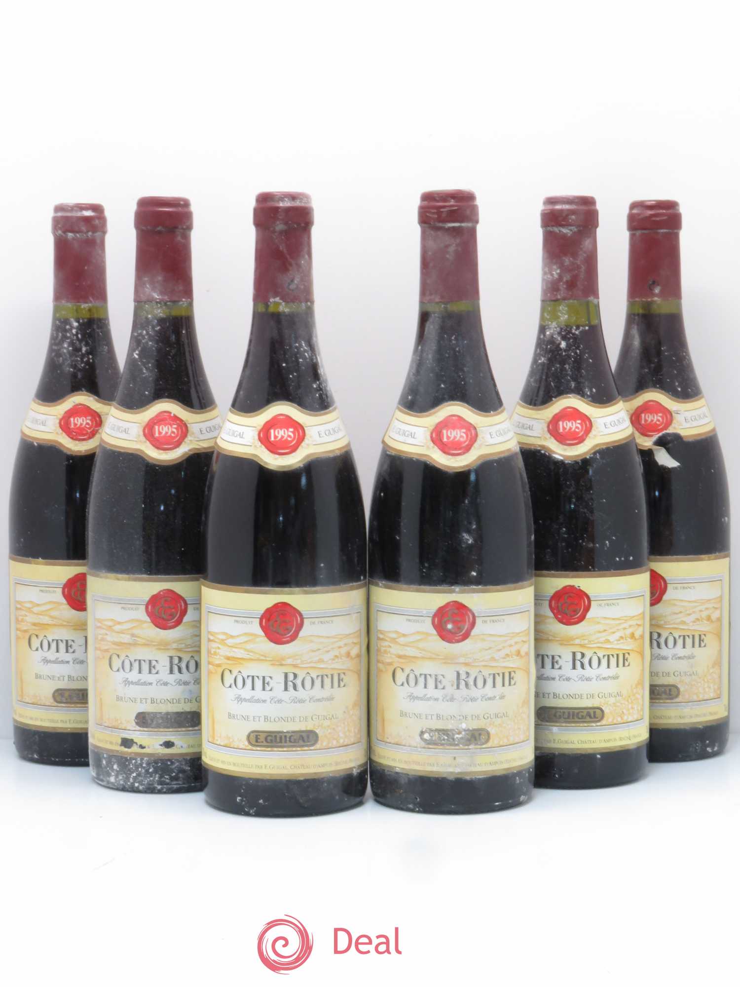 Côte-Rôtie Côtes Brune et Blonde Guigal 1995 - Lot de 6 bouteilles - 0