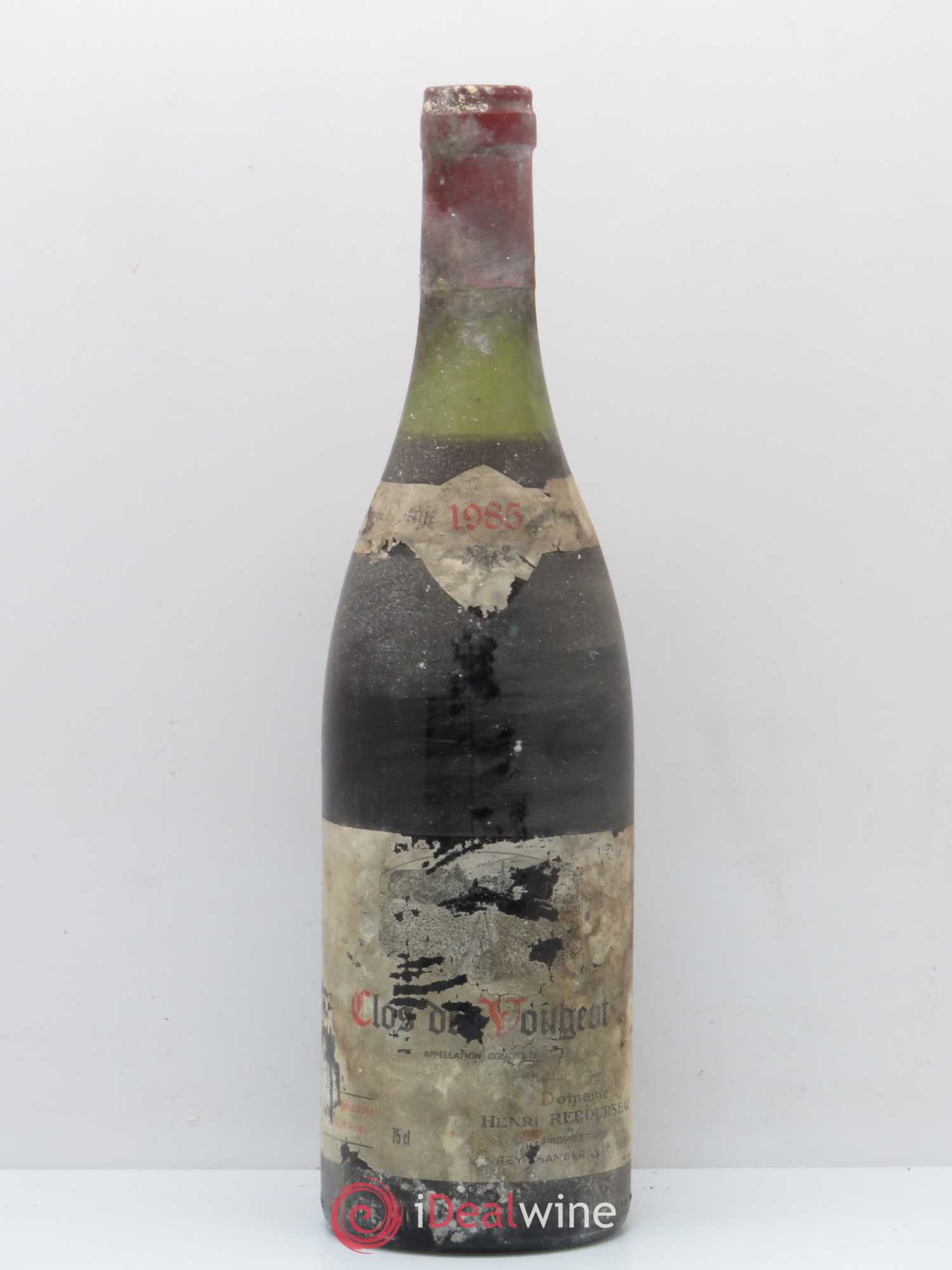 Clos de Vougeot Grand Cru Henri Rebourseau (Domaine) 1985 - Lot de 1 bouteille - 0
