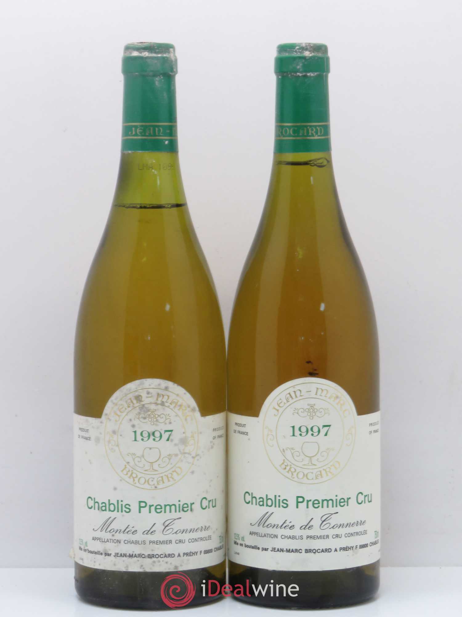 Chablis 1er Cru Montee de Tonnerre Domaine J.P. Brocard 1997 - Posten von 2 Flaschen - 0