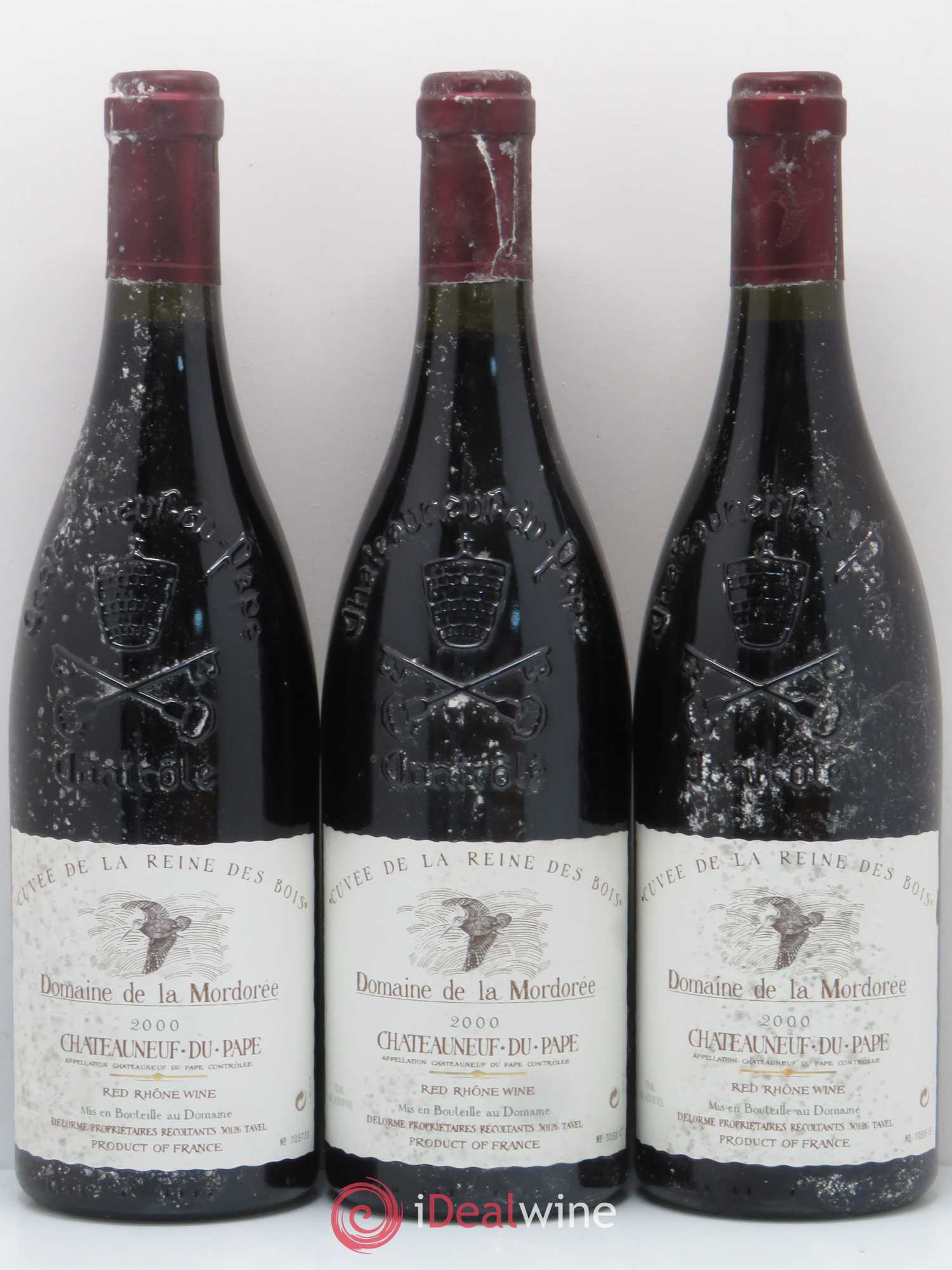 Châteauneuf-du-Pape  Cuvée de la Reine des Bois La Mordorée (Domaine de) 2000 - Lot de 6 bouteilles - 2
