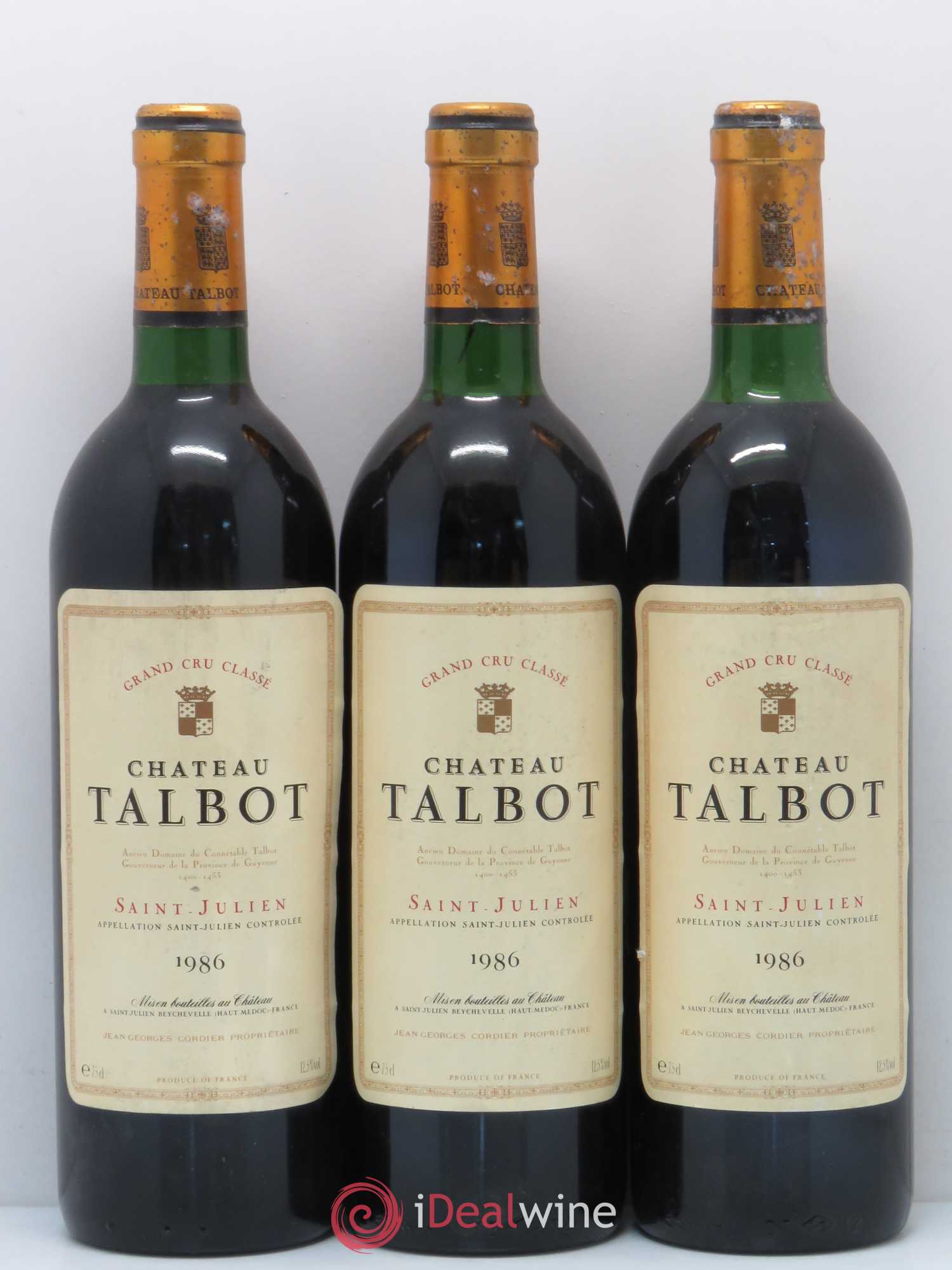 Château Talbot 4ème Grand Cru Classé 1986 - Lot de 12 bouteilles - 2