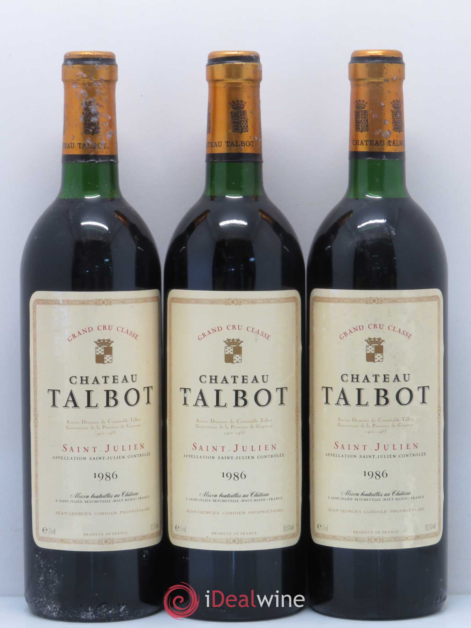 Château Talbot 4ème Grand Cru Classé 1986 - Lot de 12 bouteilles - 3