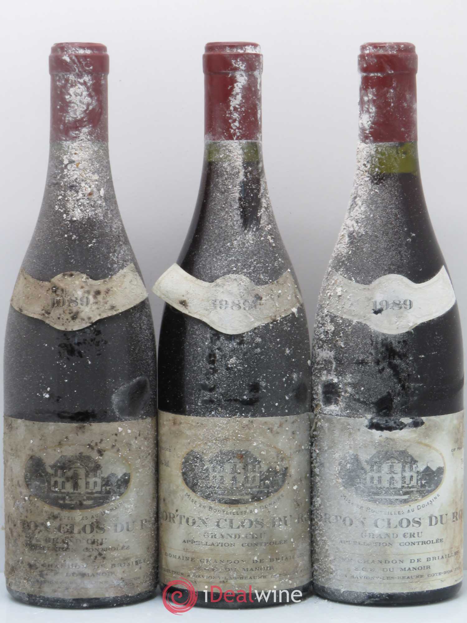 Corton Grand Cru Clos du Roi Chandon De Briailles 1989 - Posten von 3 Flaschen - 0