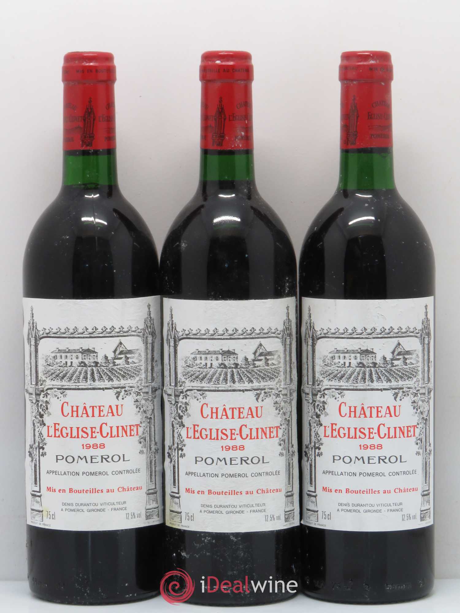 Château l' Église Clinet 1988 - Lot de 6 bouteilles - 2
