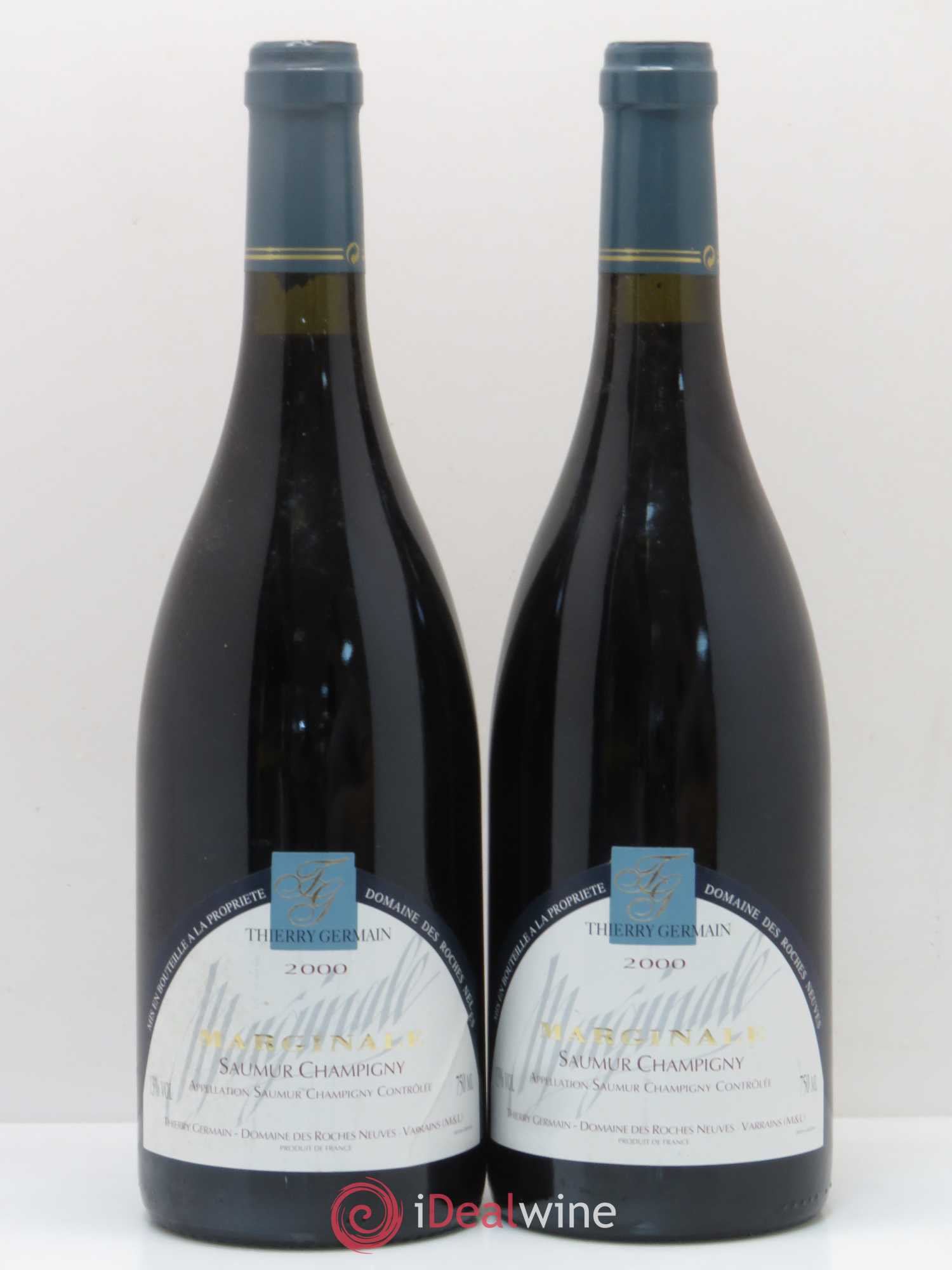 Saumur-Champigny La Marginale Domaine des Roches Neuves - Thierry Germain 2000 - Lot de 2 bouteilles - 0