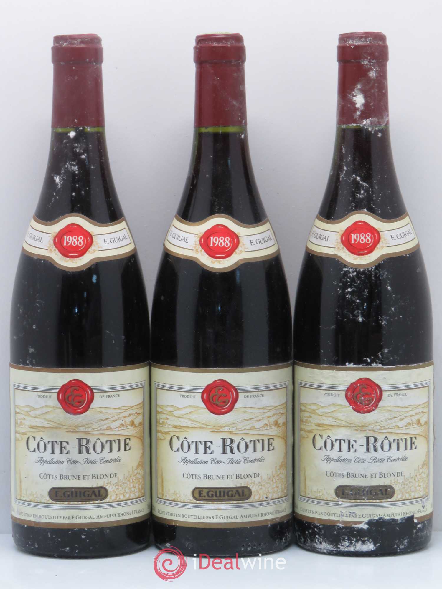 Côte-Rôtie Côtes Brune et Blonde Guigal 1988 - Lot de 5 bouteilles - 1
