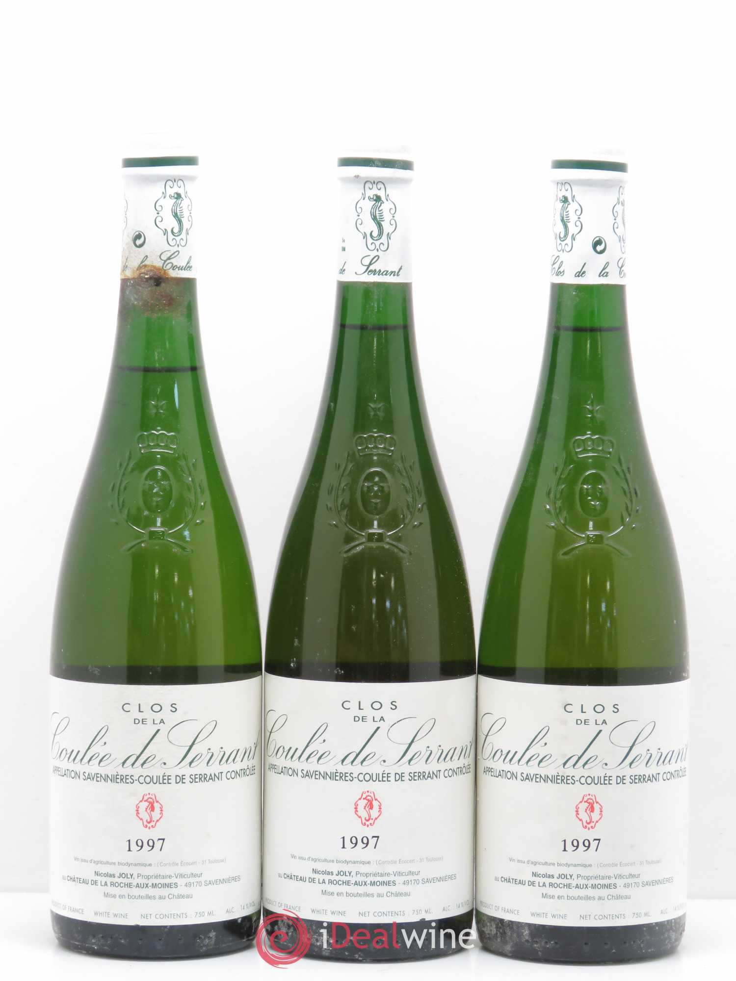 Savennières Clos de la Coulée de Serrant Vignobles de la Coulée de Serrant - Nicolas Joly 1997 - Lot de 6 bouteilles - 2