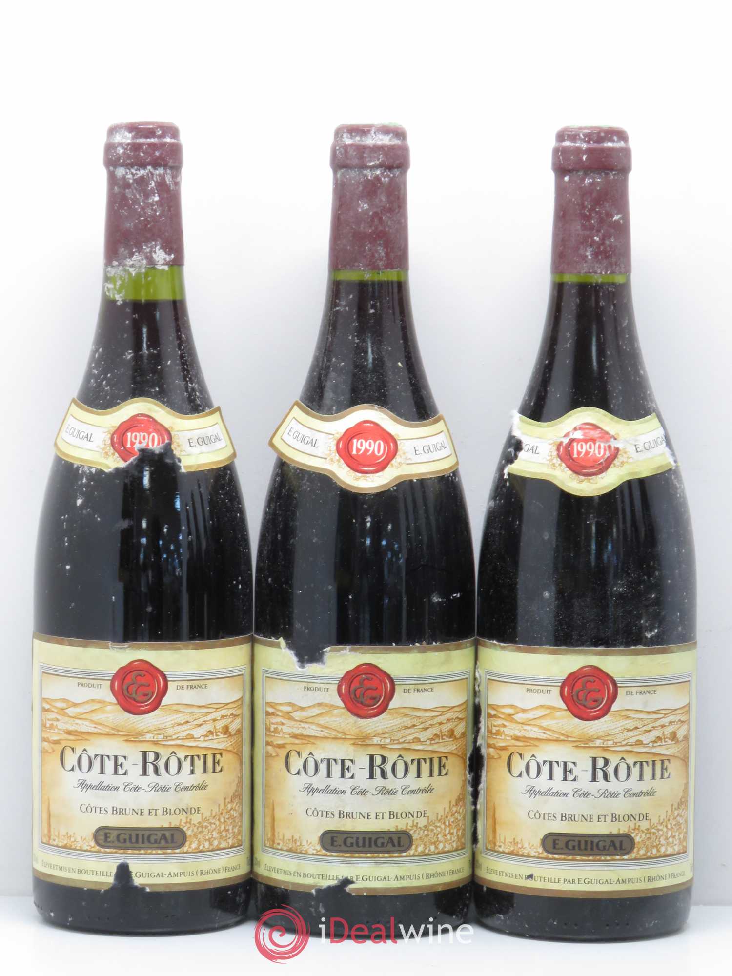 Côte-Rôtie Côtes Brune et Blonde Guigal 1990 - Lot de 6 bouteilles - 1