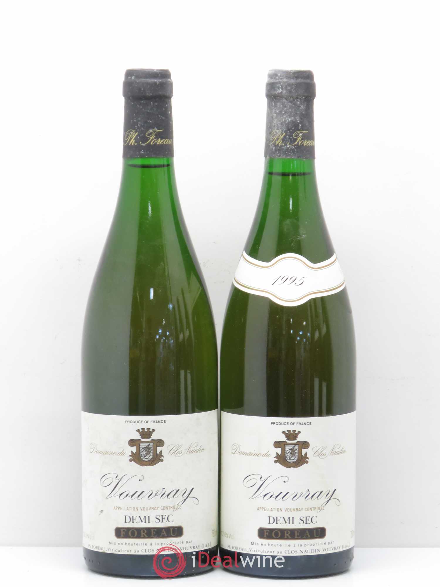 Vouvray Demi-Sec Clos Naudin - Philippe Foreau 1995 - Lot de 5 bouteilles - 2
