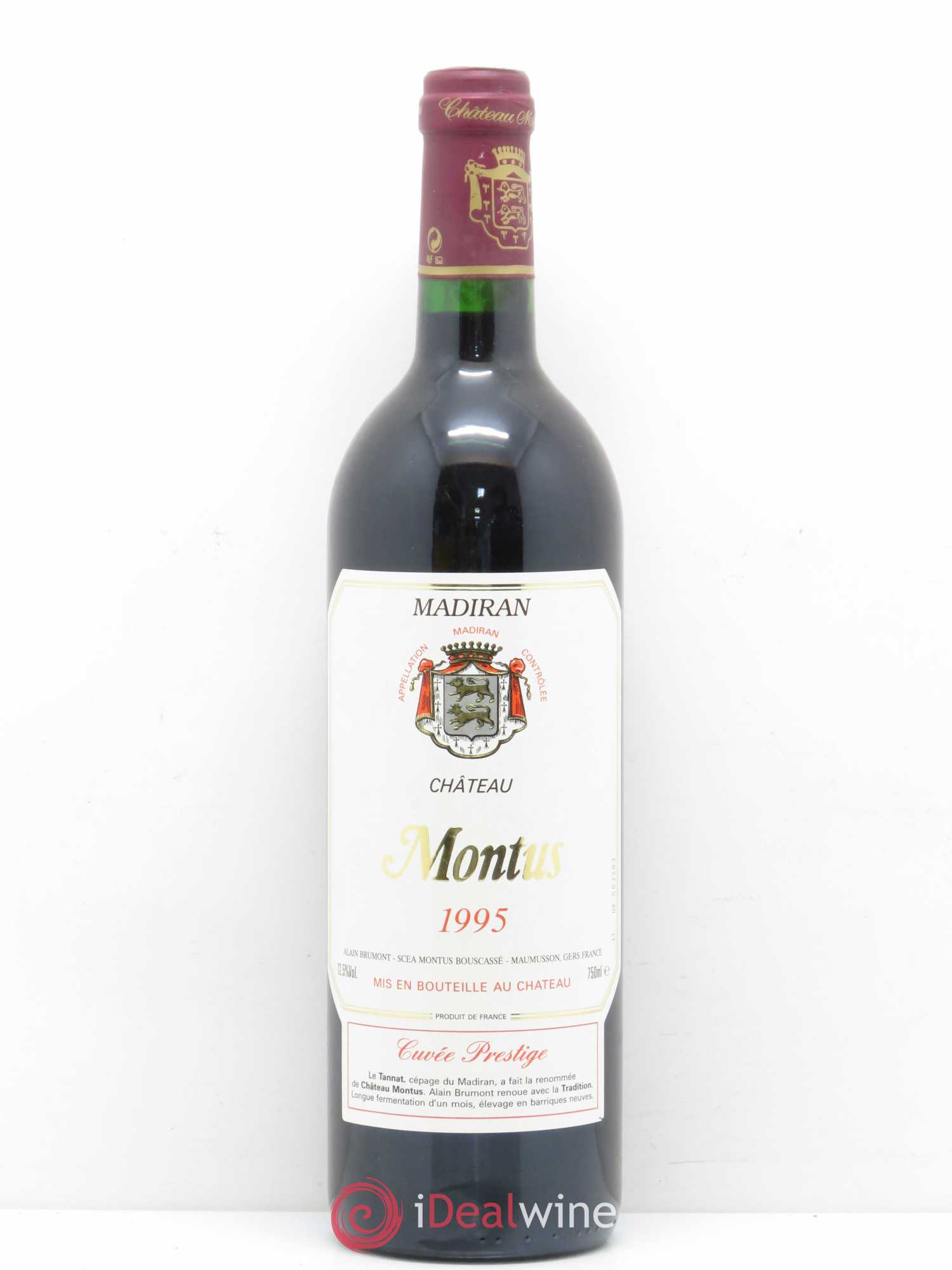 Madiran Château Montus-Prestige Alain Brumont 1995 - Lot de 1 bouteille - 0