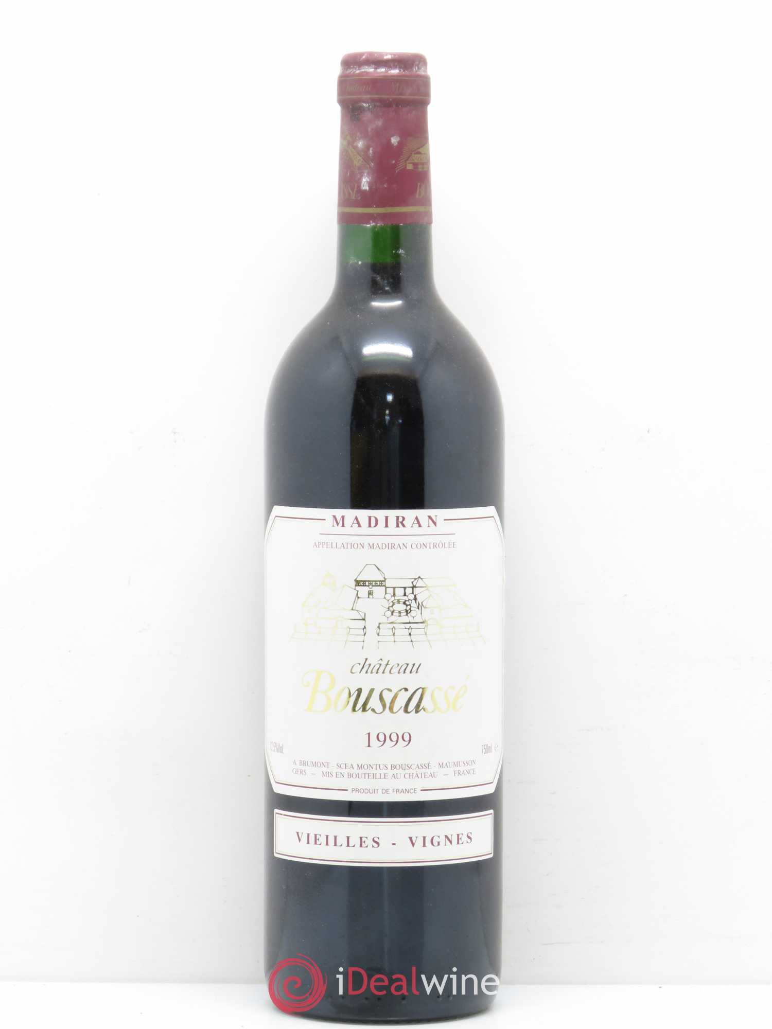 Madiran Vieilles Vignes Château Bouscassé - Alain Brumont 1999 - Lot de 1 bouteille - 0