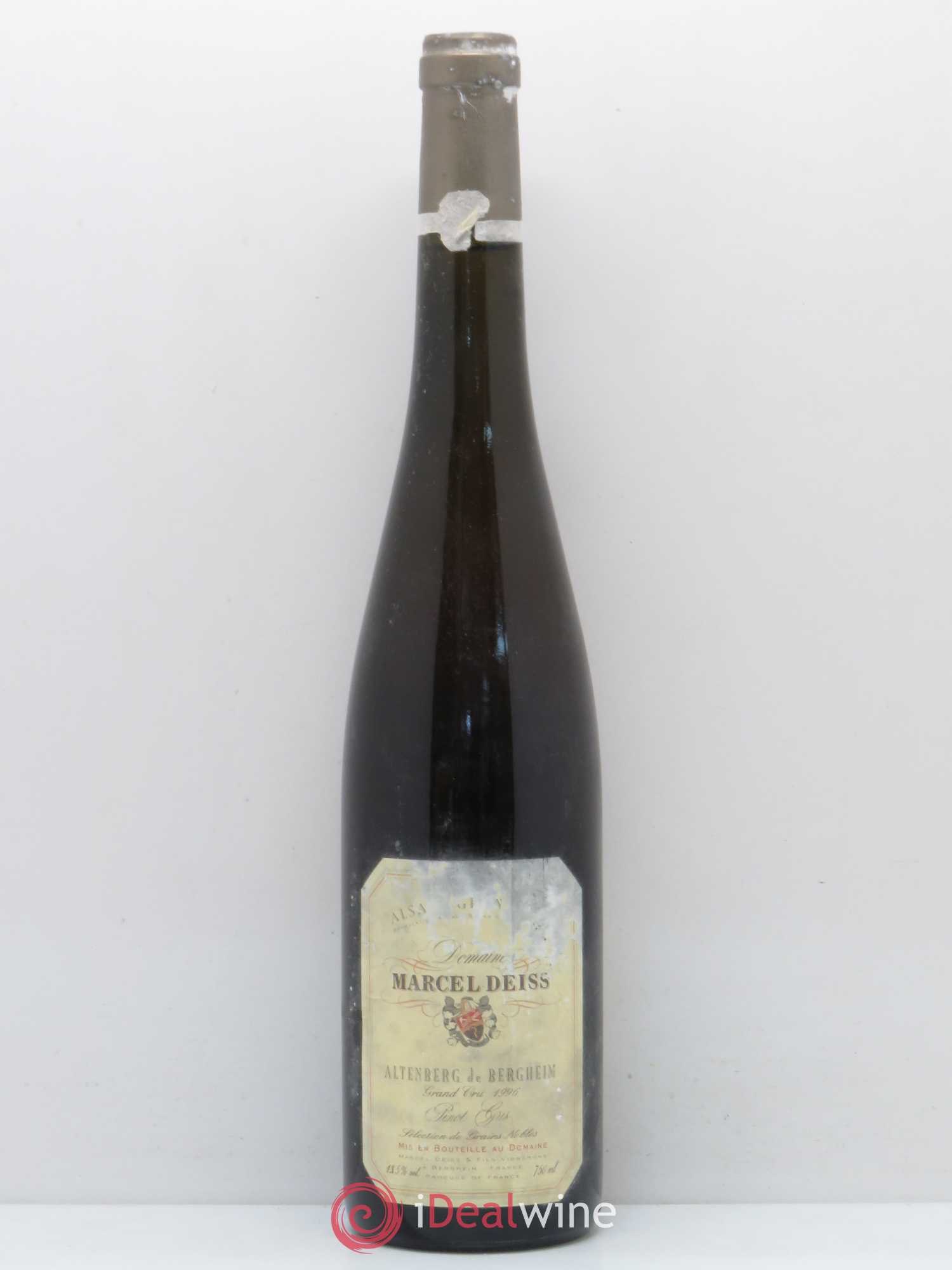 Pinot Gris (Tokay) Grand Cru Altenberg de Bergheim Selection de Grains Nobles Domaine Marcel Deiss 1996 - Posten von 1 Flasche - 0