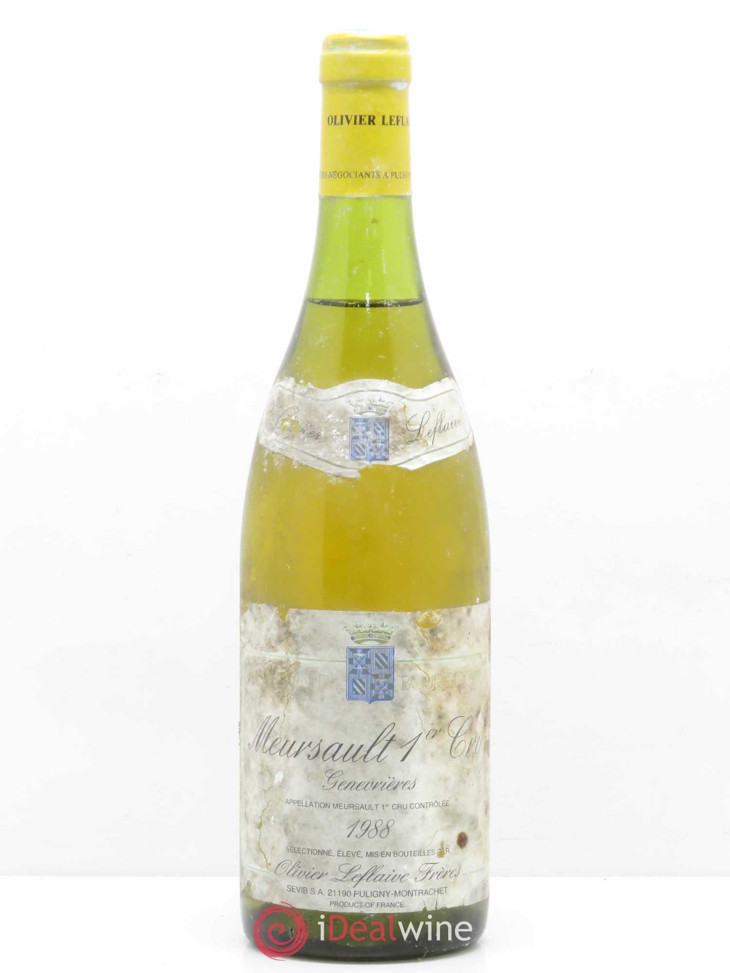 Meursault 1er Cru Les Genevrières Maison Olivier Leflaive 1988 - Posten von 1 Flasche - 0