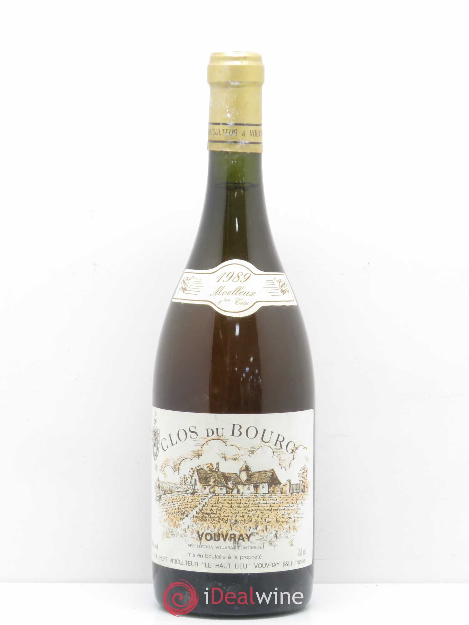Vouvray Clos du Bourg Moelleux 1ère trie Domaine Huet 1989 - Lotto di 1 bottiglia - 0