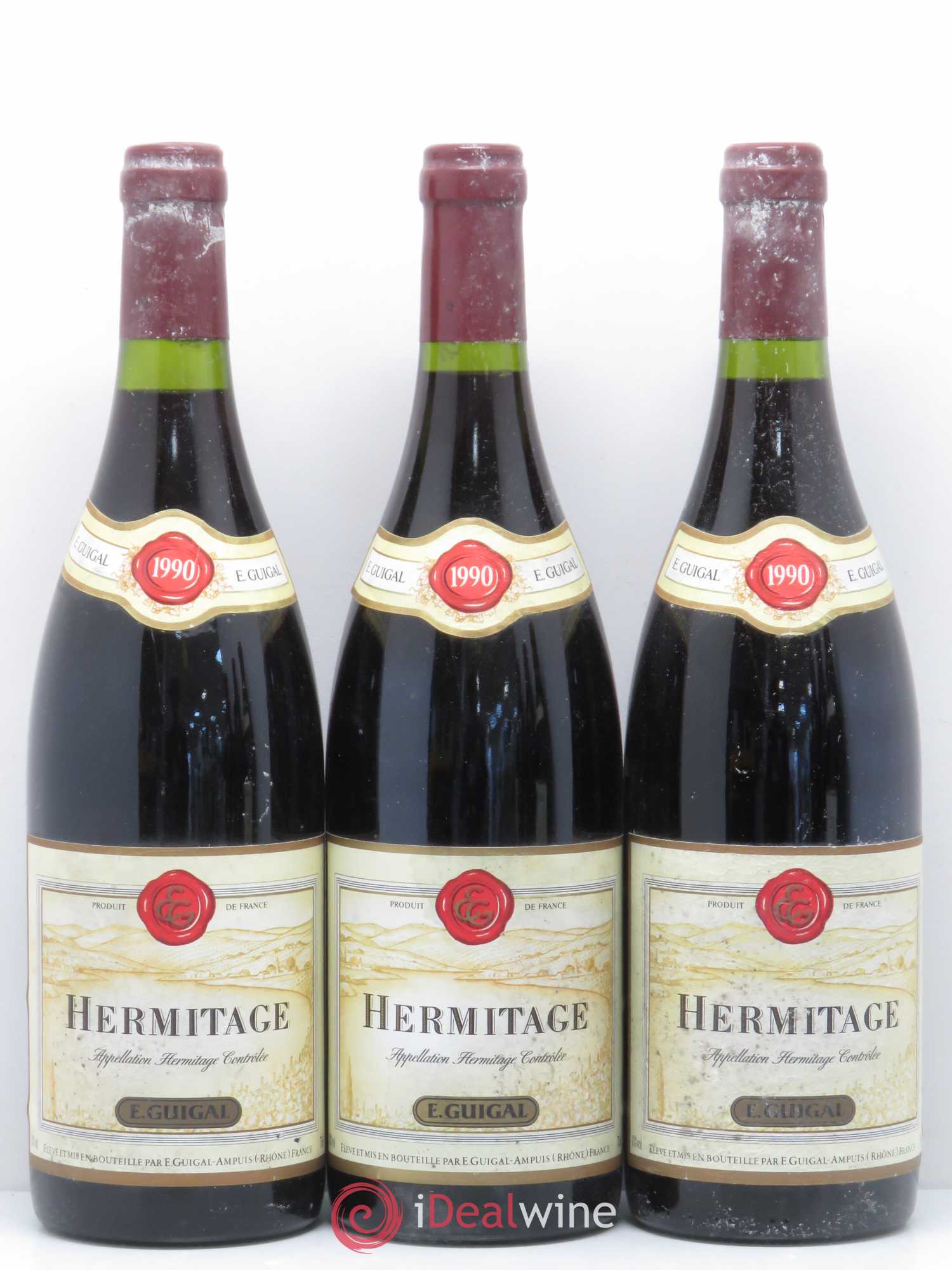 Hermitage Guigal 1990 - Lot de 6 bouteilles - 1