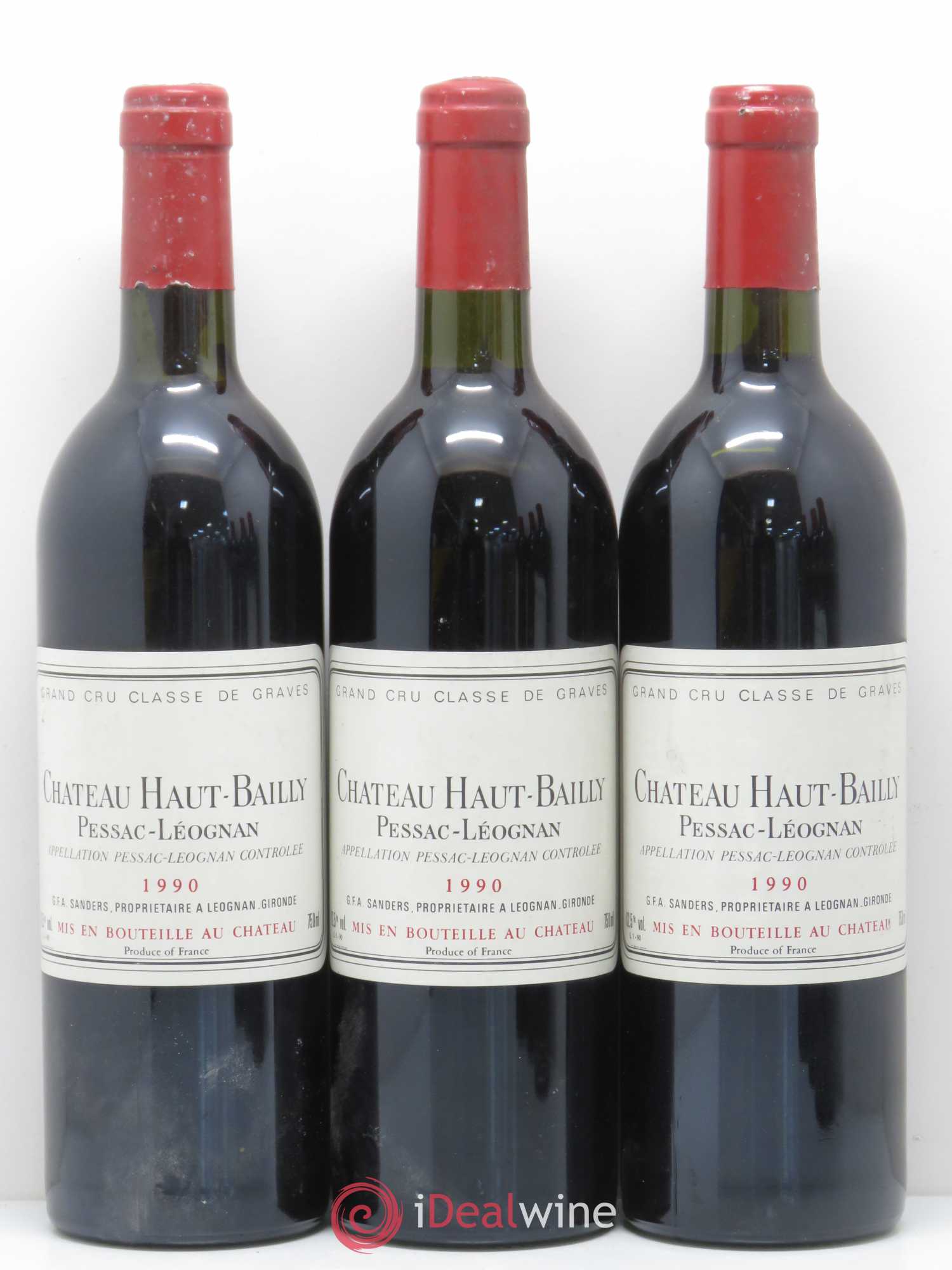 Château Haut-Bailly Cru Classé de Graves 1990 - Lot de 6 bouteilles - 1