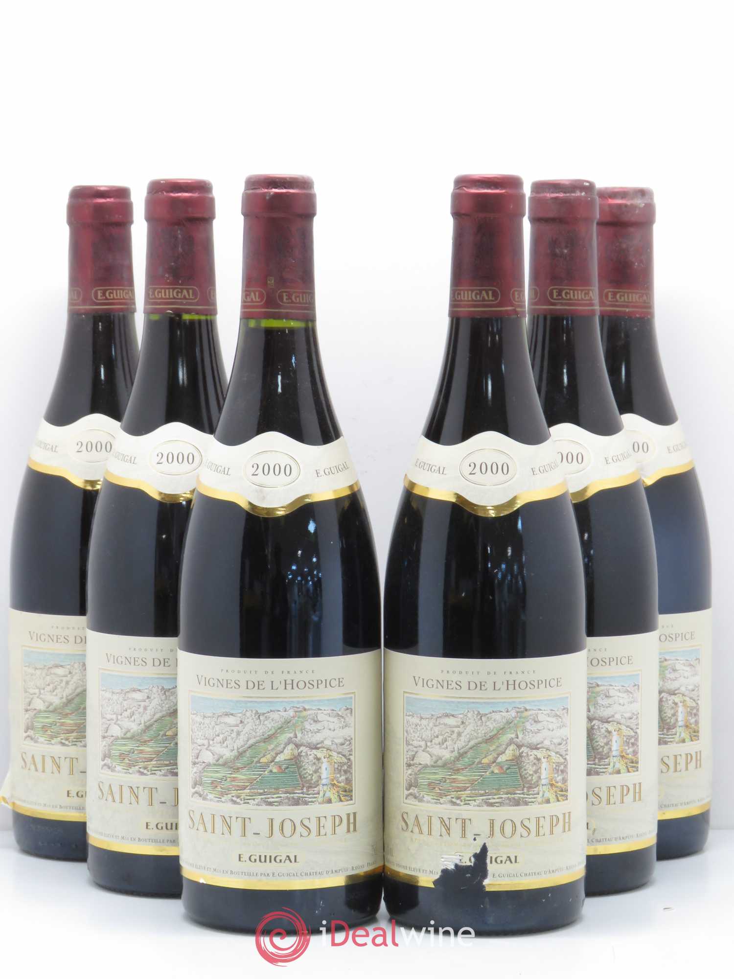 Saint-Joseph Vignes de l'Hospice Guigal 2000 - Lot de 6 bouteilles - 0