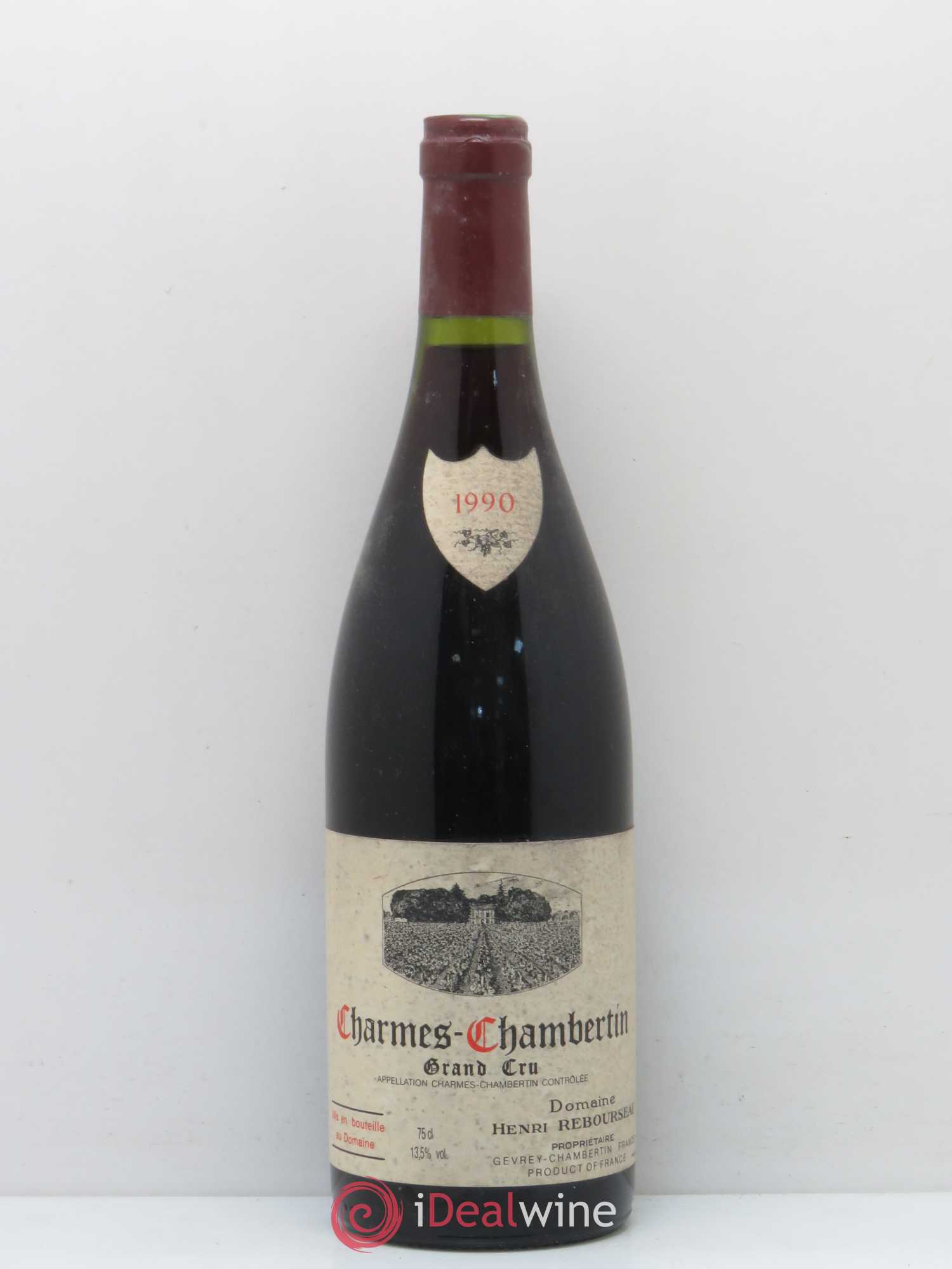 Charmes-Chambertin Grand Cru Henri Rebourseau 1990 - Lot de 1 bouteille - 0