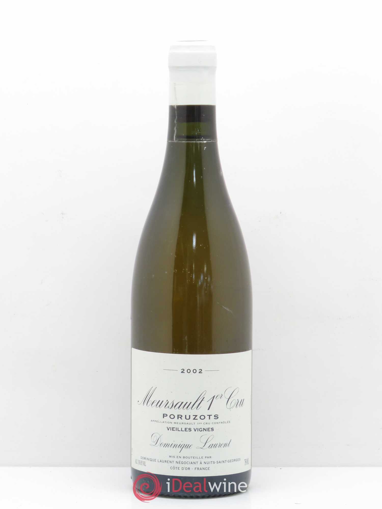 Meursault 1er Cru Poruzots Vieilles Vignes Dominique Laurent 2002 - Lot de 1 bouteille - 0